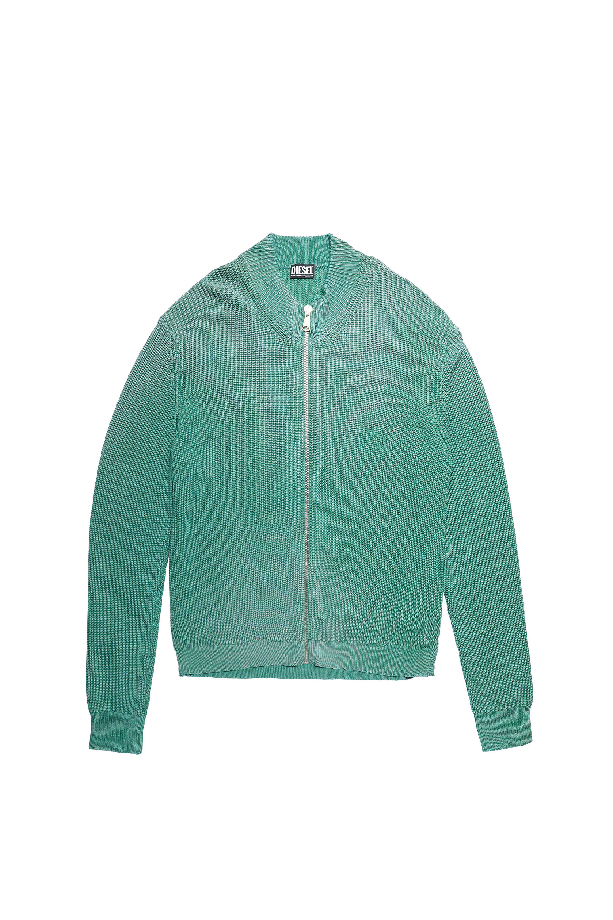 K-KENTUCKY ZIP, Green - Knitwear