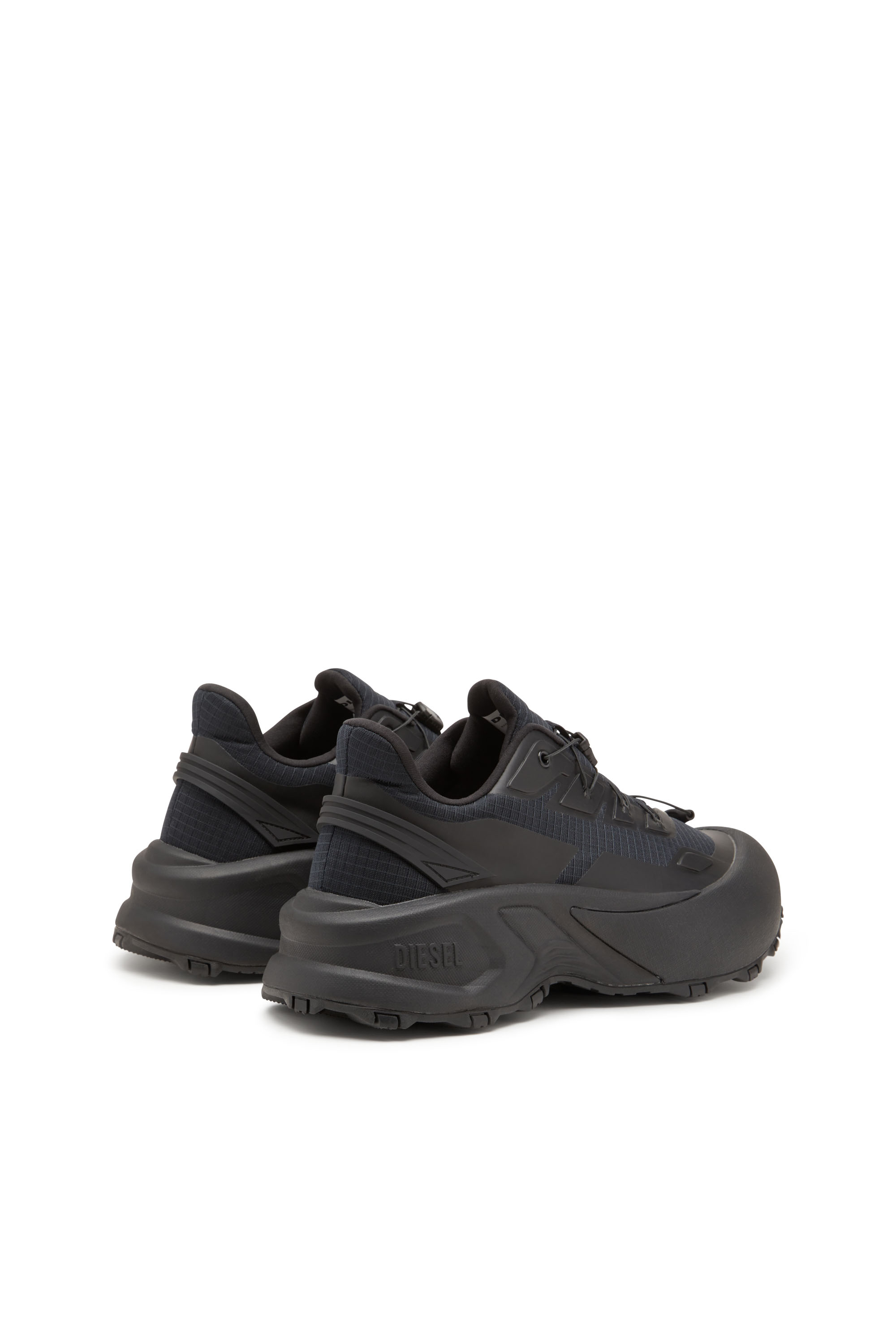 D-CAGE RUNNER, Black Diesel - D-CAGE RUNNER, Man's D-Cage Runner-Sneakers in TPU-trimmed ripstop in Black - 3