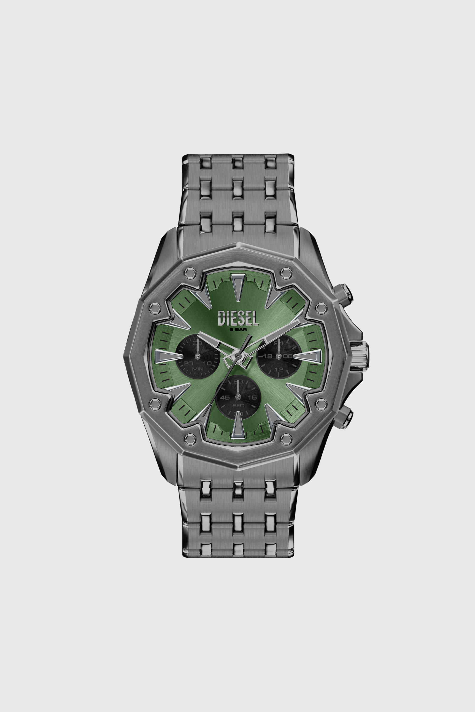 Diesel - DZ4711 WATCH, Man's Stinger gunmetal stainless steel watch in Dark grey - 1