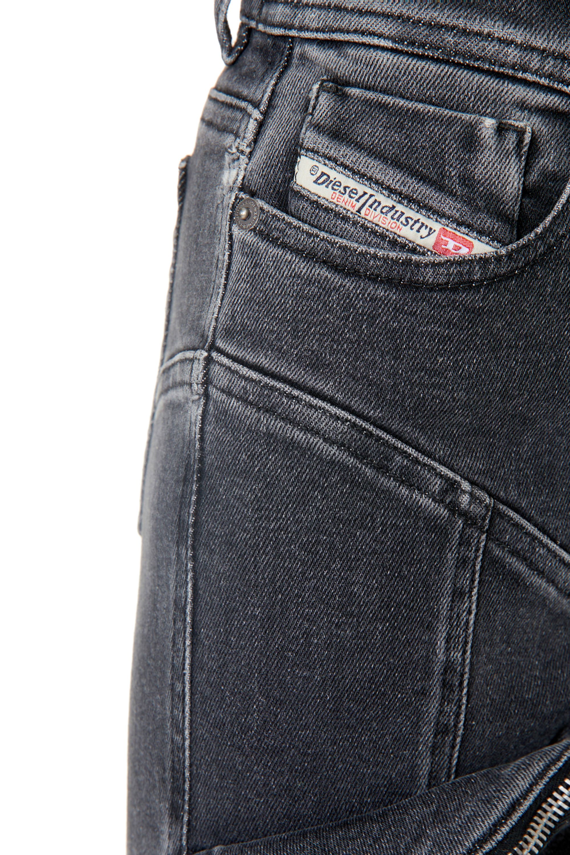 Diesel - Super skinny Jeans 1984 Slandy-High 09F27, Black/Dark grey - Image 3
