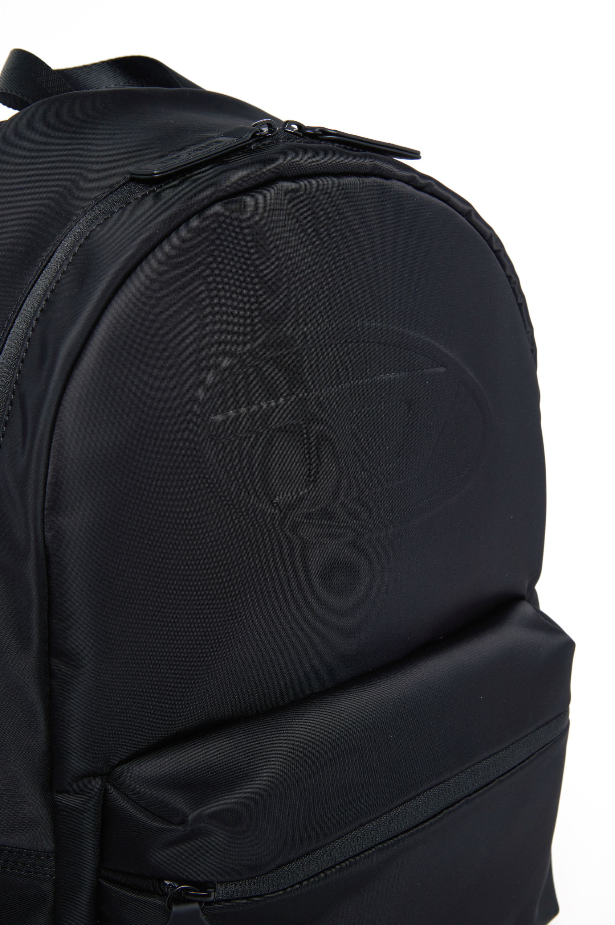 Diesel - WOVAL, Unisex Nylon backpack with embossed Oval D in Black - Image 4