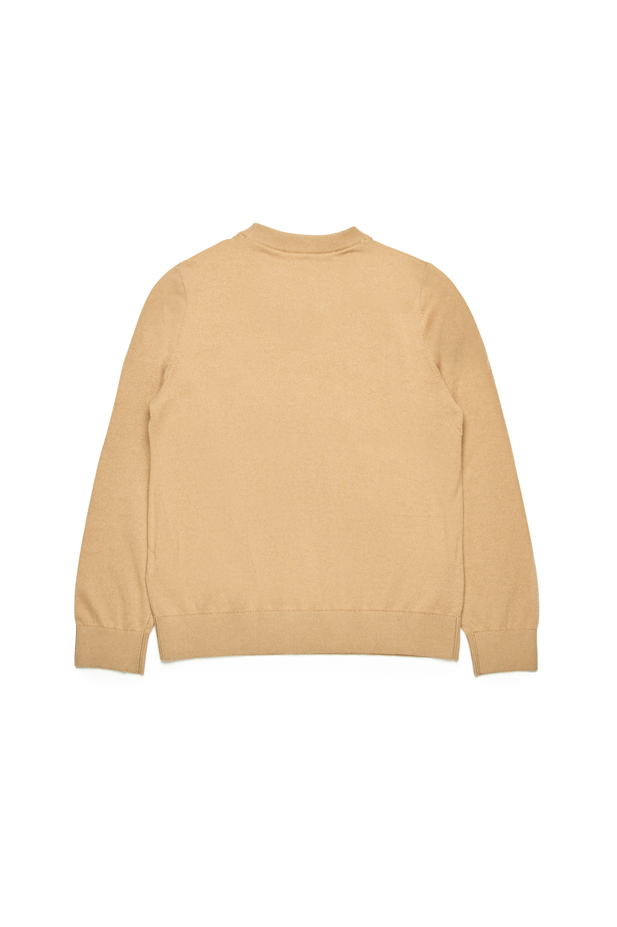 Diesel - KVIERI, Man's Cotton jumper with Oval D embroidery in Light Brown - 2