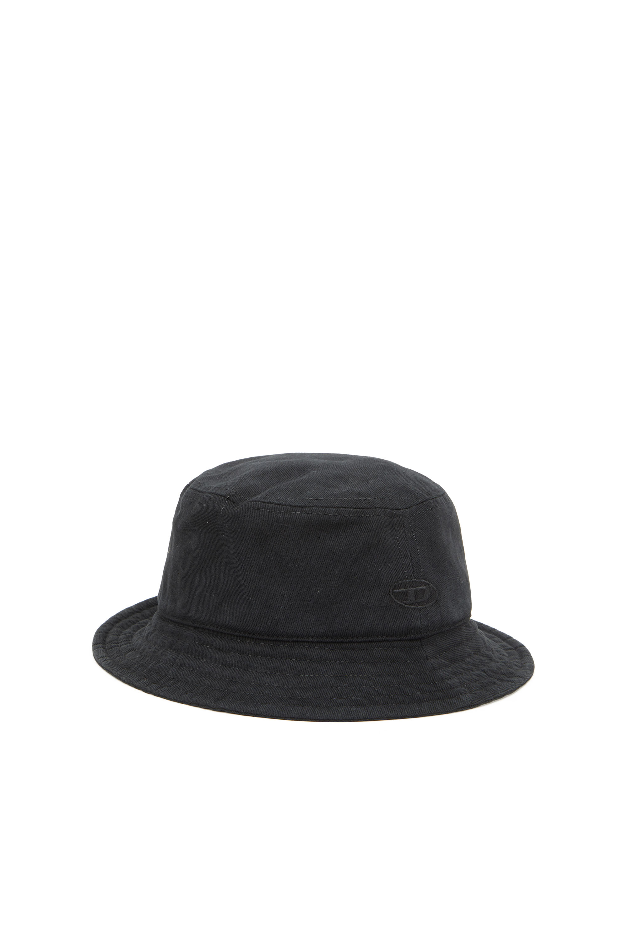 Diesel - C-FISHER-WASH, Man Bucket hat with tonal logo embroidery in Black - Image 2