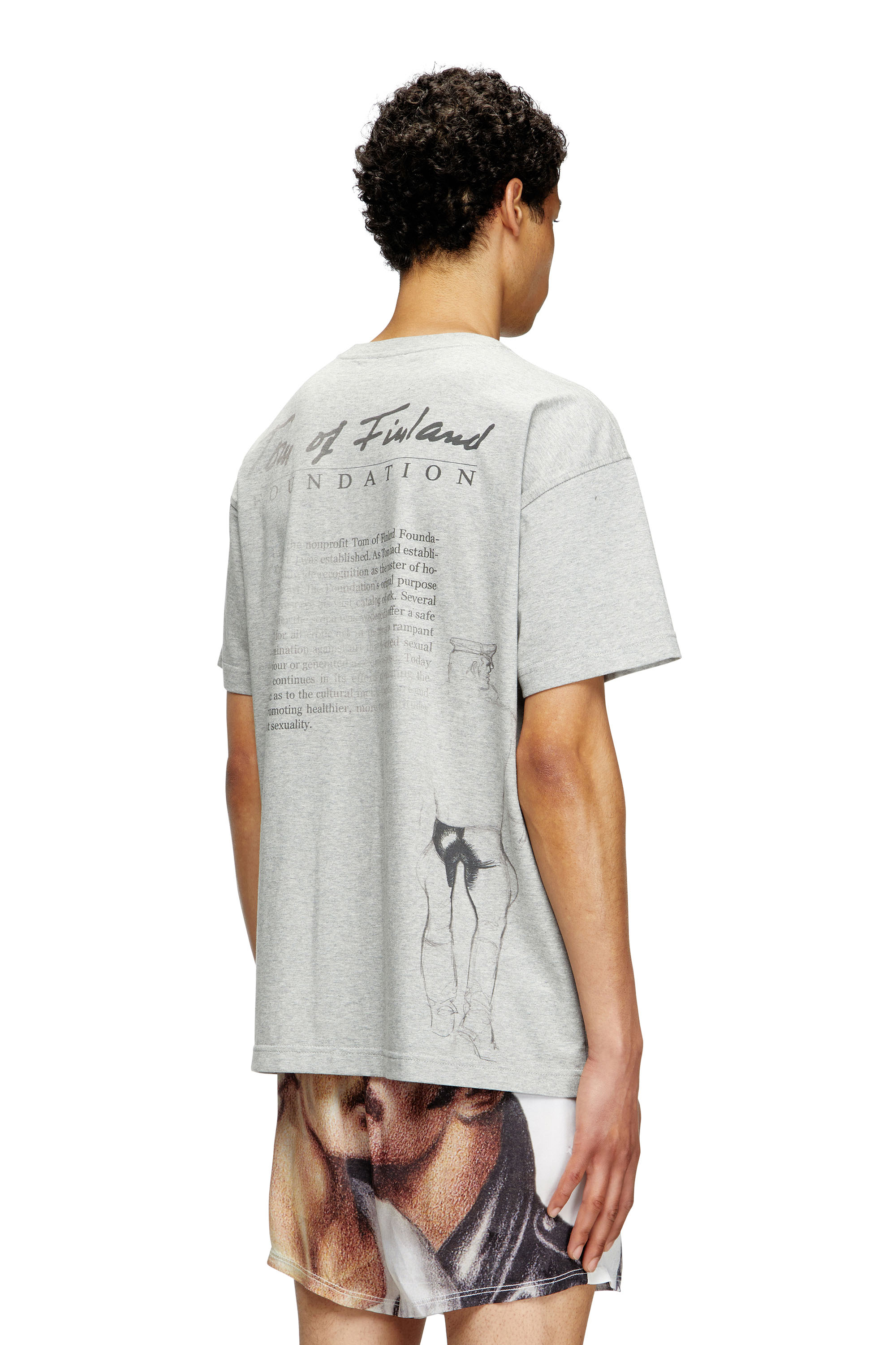 PR-T-NORM-TOM25, Grey Diesel - PR-T-NORM-TOM25, Unisex's T-shirt with graphic print in Grey - 4