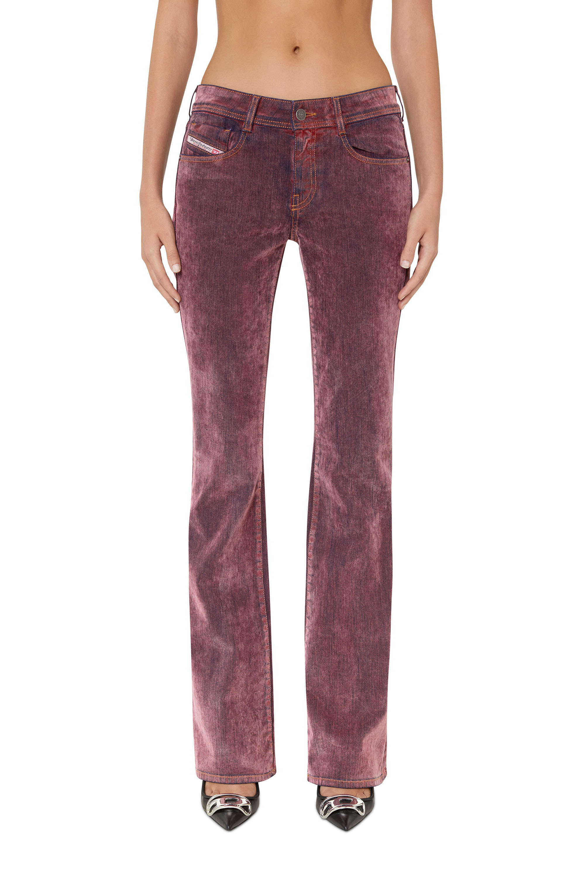 Diesel - 1969 D-EBBEY 0ELAH Bootcut and Flare Jeans, Pink - Image 1