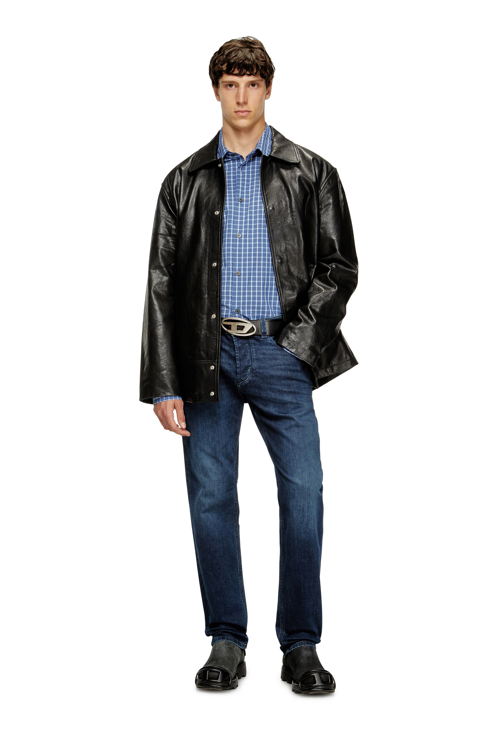 Diesel - Man's Regular Jeans 1986 Larkee-Beex 0CNAA, Dark Blue - 1