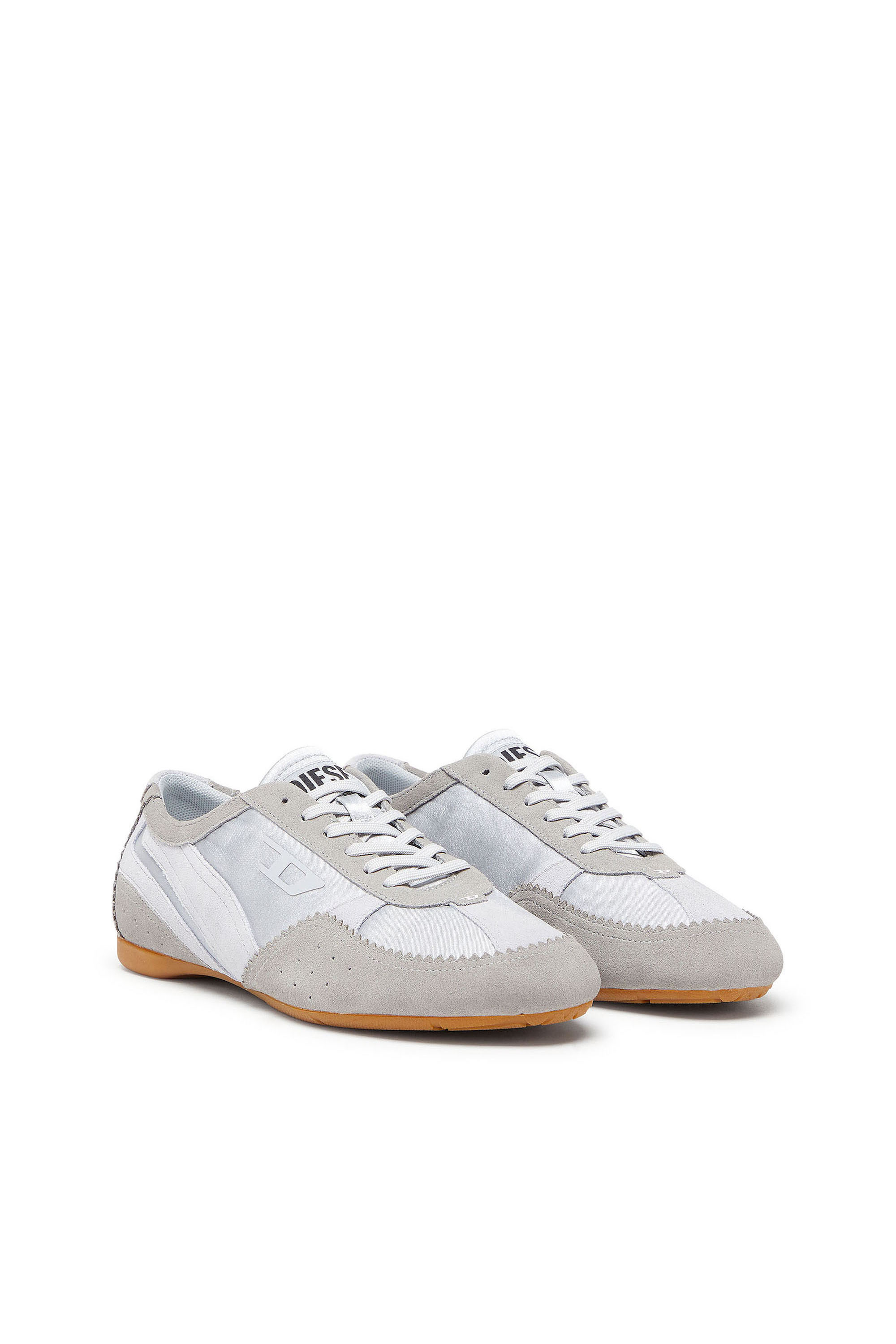 Diesel - D-MILE LOW II W, Woman's D-Mile- Sneakers with suede overlays in Light Blue - 2