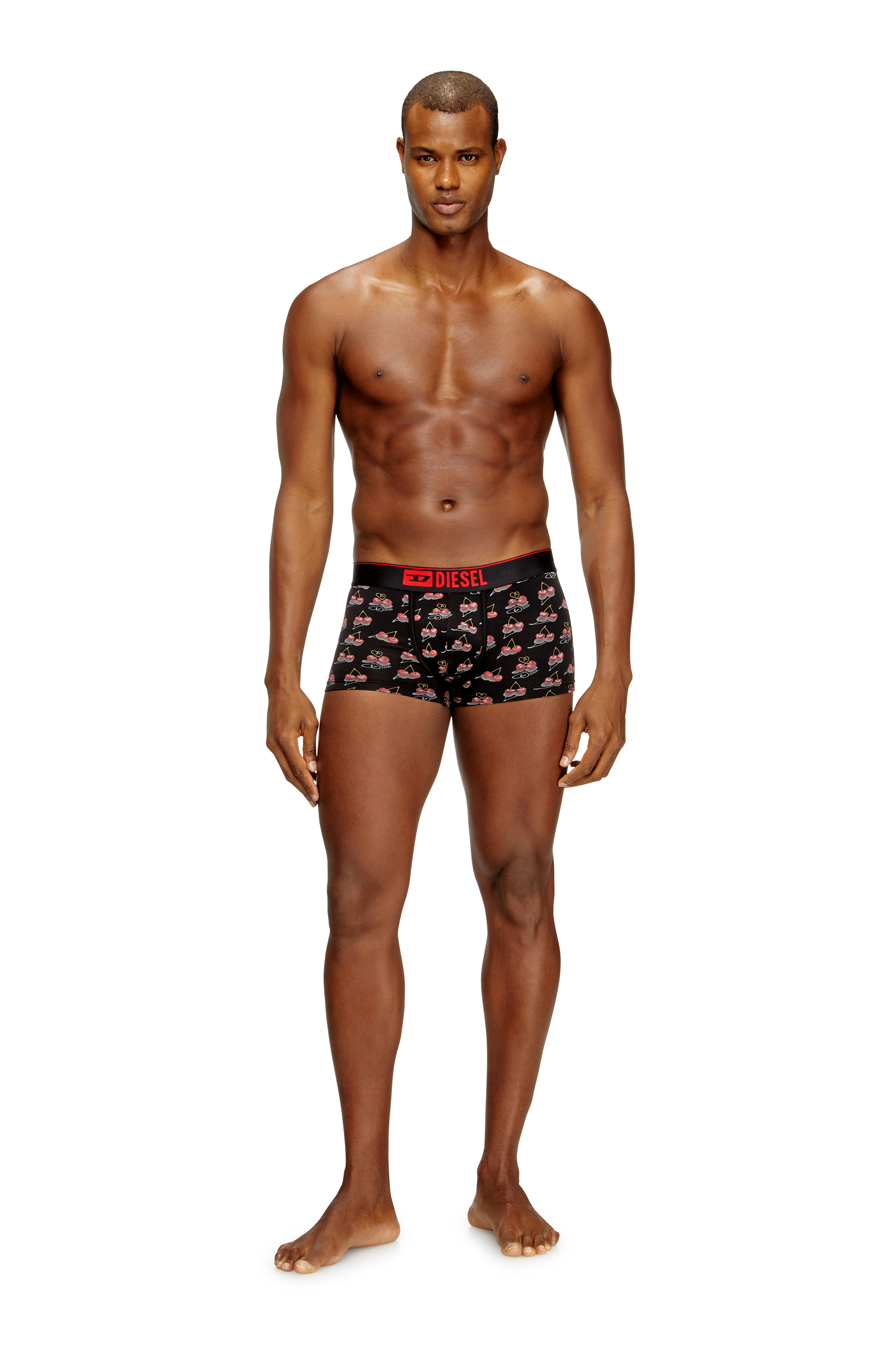 DAMIEN-GFT-3PACK, Black/Red Diesel - DAMIEN-GFT-3PACK, Man's 3-pack of cherry-heart boxer shorts in Black/Red - 1