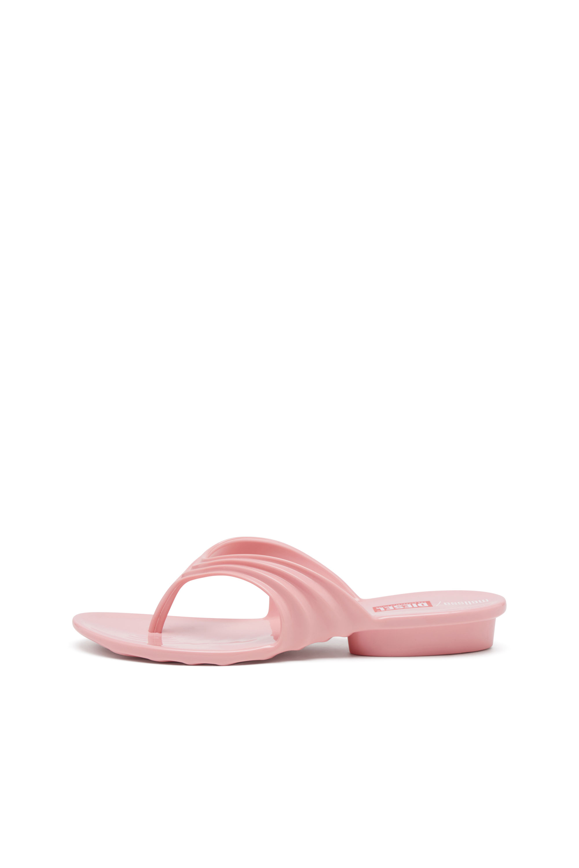 MELISSA QUANTUM THONG, Pink Diesel - MELISSA QUANTUM THONG, Woman's Sculptural flip-flops in Melflex® in Pink - 8