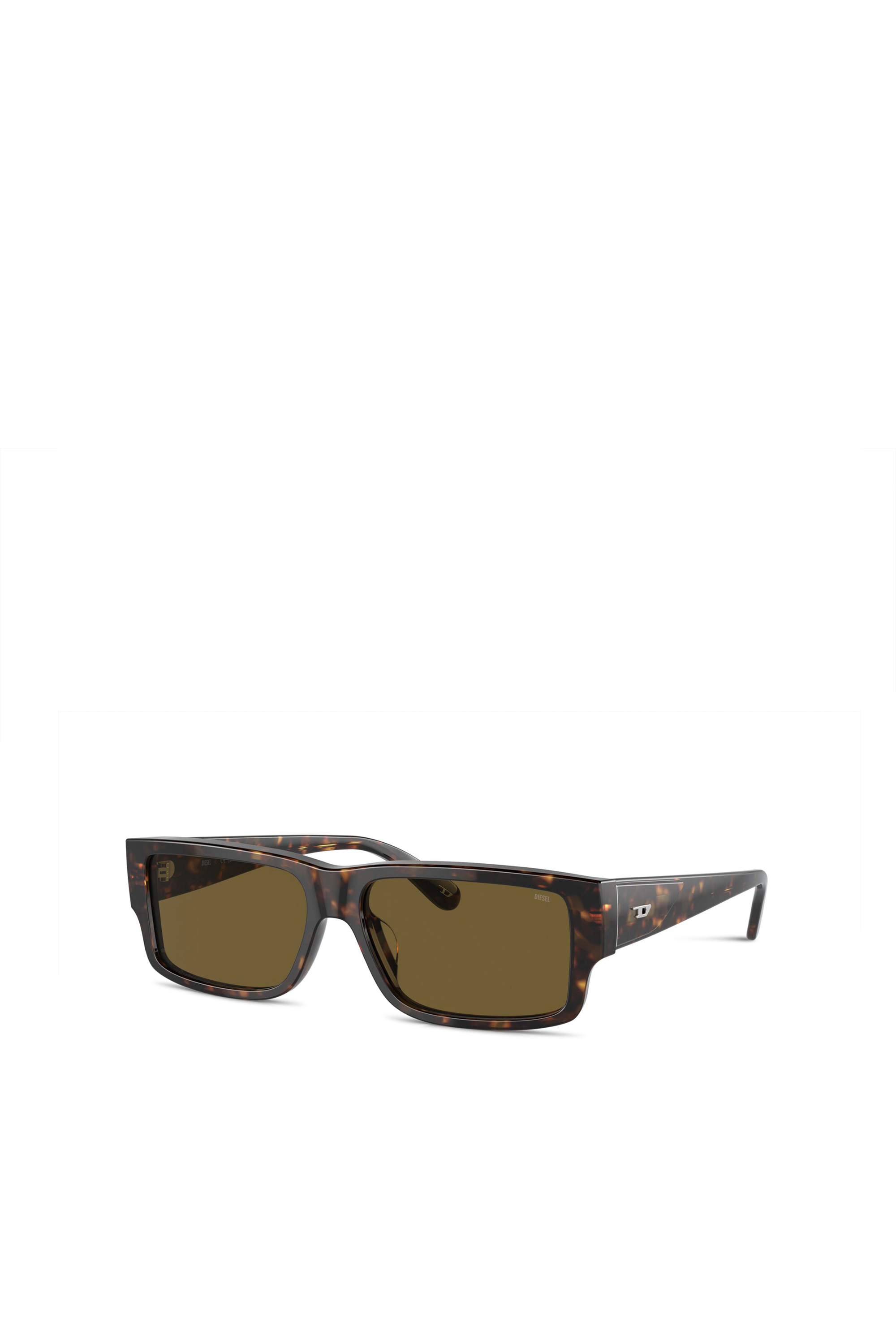 Diesel - 0DL2003 SIZE 57, Man's Rectangle sunglasses in Brown - 4