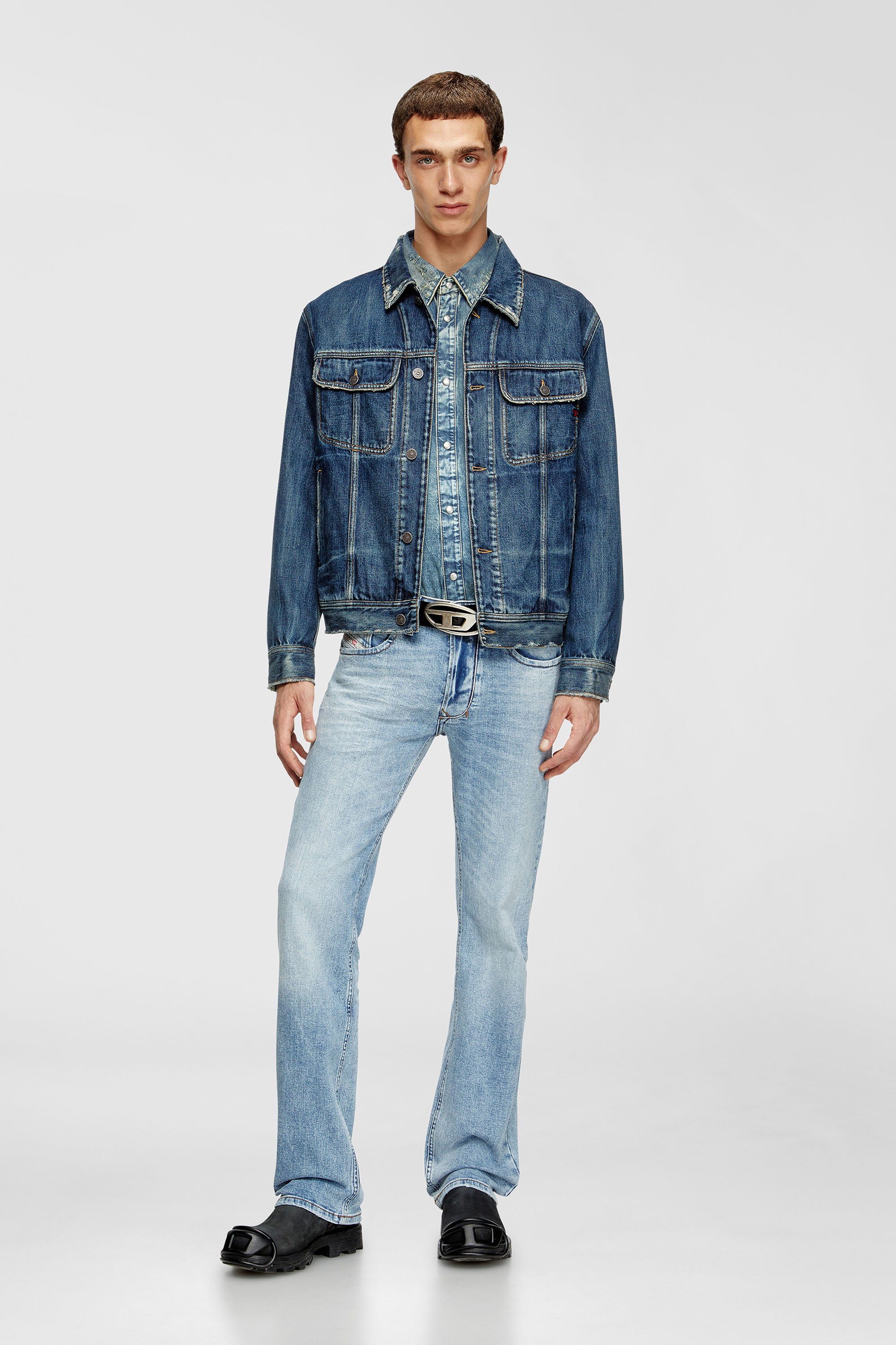 Diesel - Man's Regular Jeans 1985 Larkee 0DBDV, Light Blue - 1
