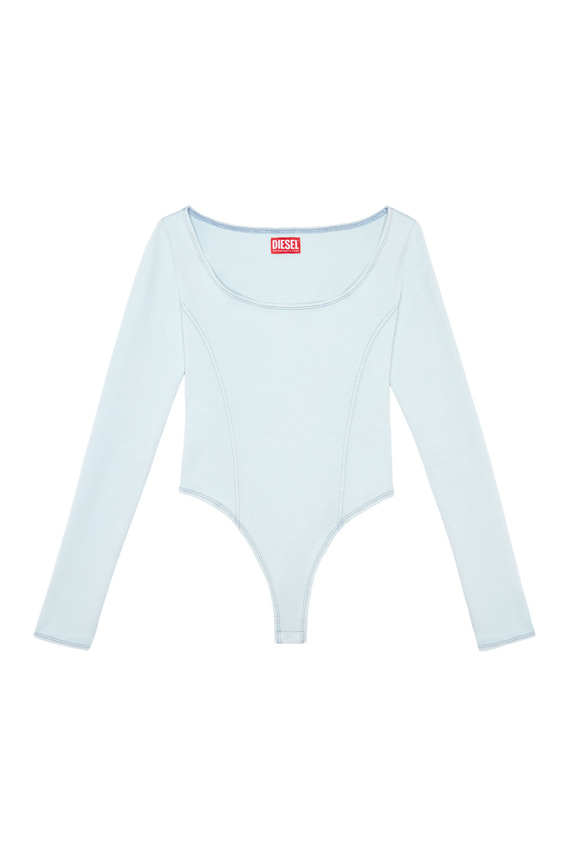 Diesel - D-CHO TRACK DENIM BODYSUIT, Light Blue - Image 3