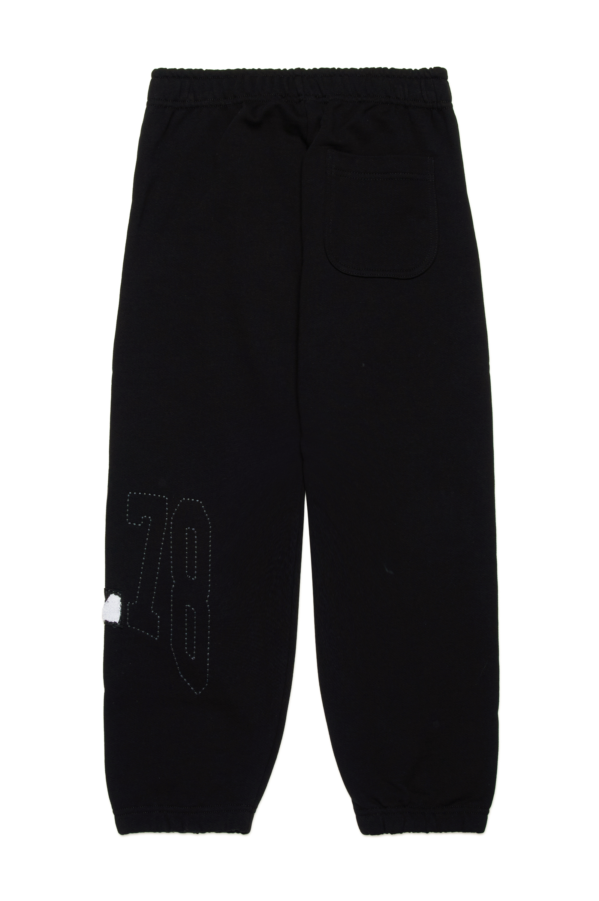 Diesel - PMARCHI, Man's Sweatpants with collegiate-style logo in Black - 2