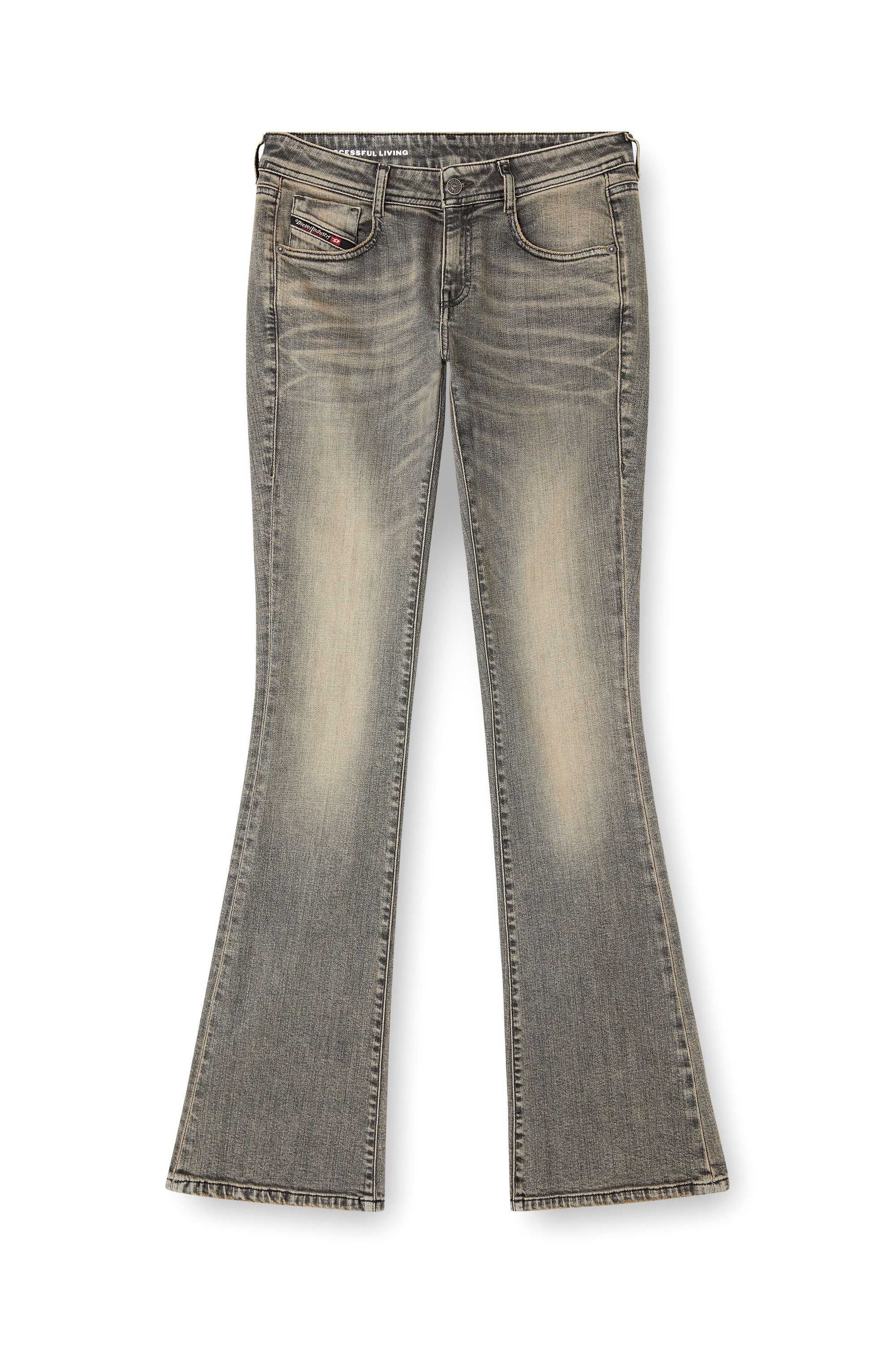 Bootcut Jeans 1969 D-Ebbey 09L99, Grey Diesel - Woman's Bootcut Jeans 1969 D-Ebbey 09L99, Grey - 2
