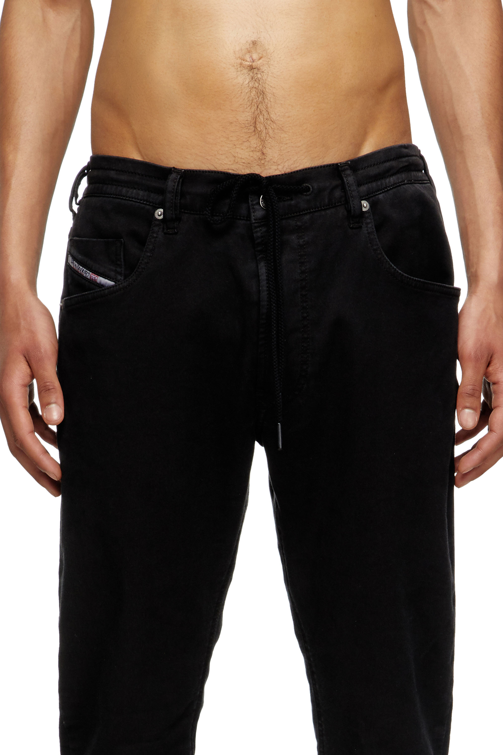 Regular 2032 D-Krooley Joggjeans® 068NH, Black/Dark grey Diesel - Man's Regular 2032 D-Krooley Joggjeans® 068NH, Black/Dark grey - 5