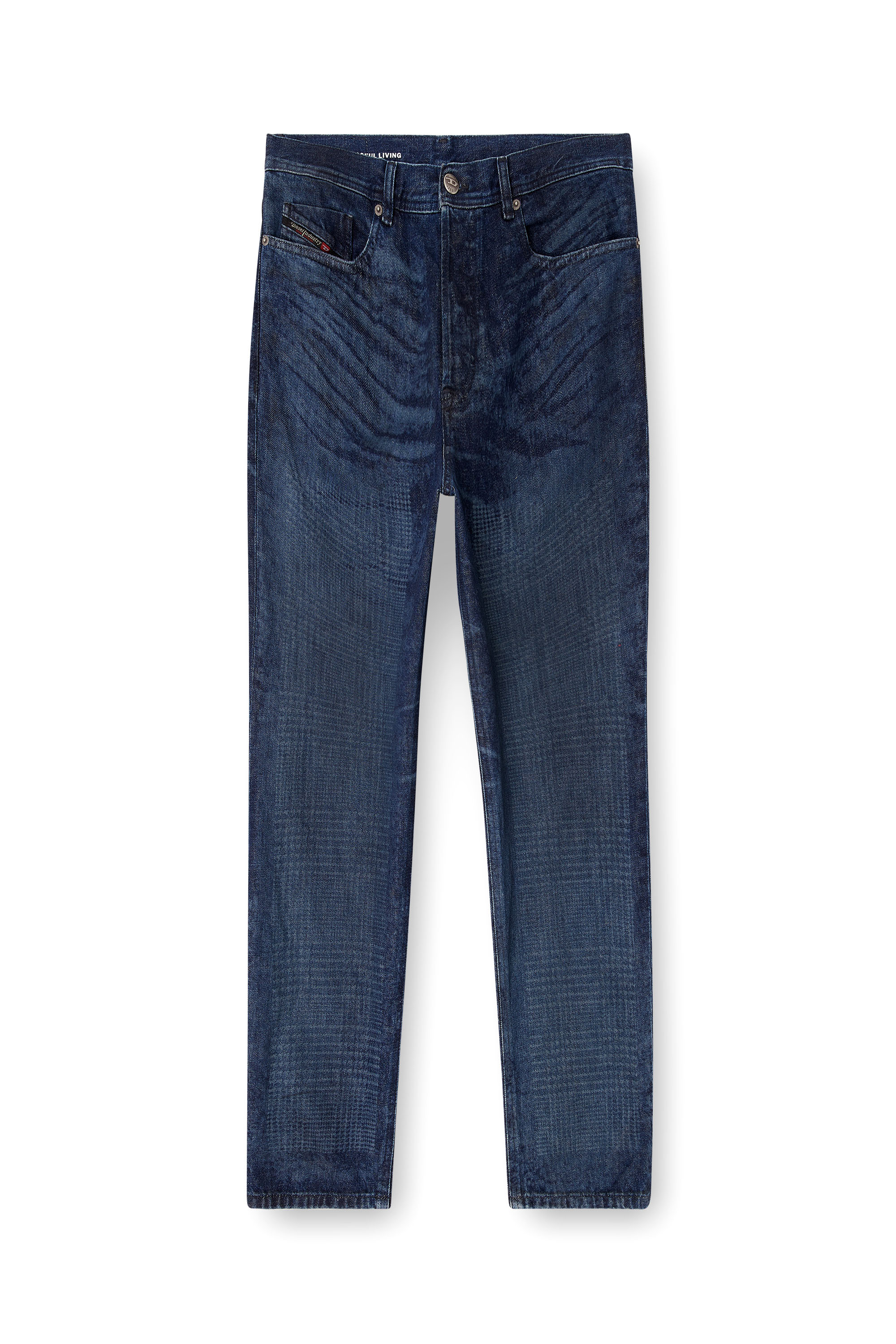 Regular Jeans 2023 D-Finitive 007CV, Dark Blue Diesel - Man's Regular Jeans 2023 D-Finitive 007CV, Dark Blue - 2