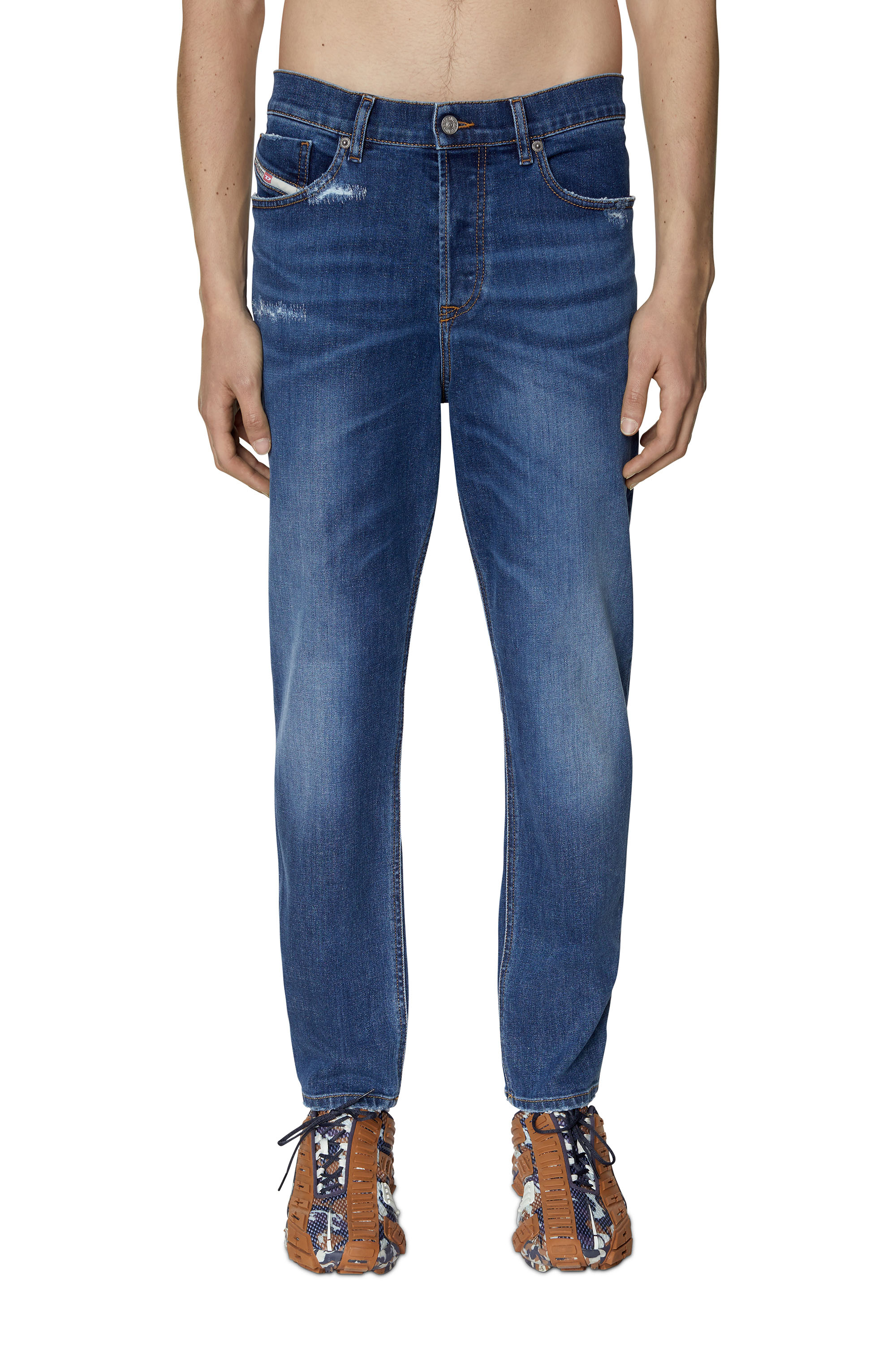 Diesel - 2005 D-Fining 09E07 Tapered Jeans, Medium blue - Image 1