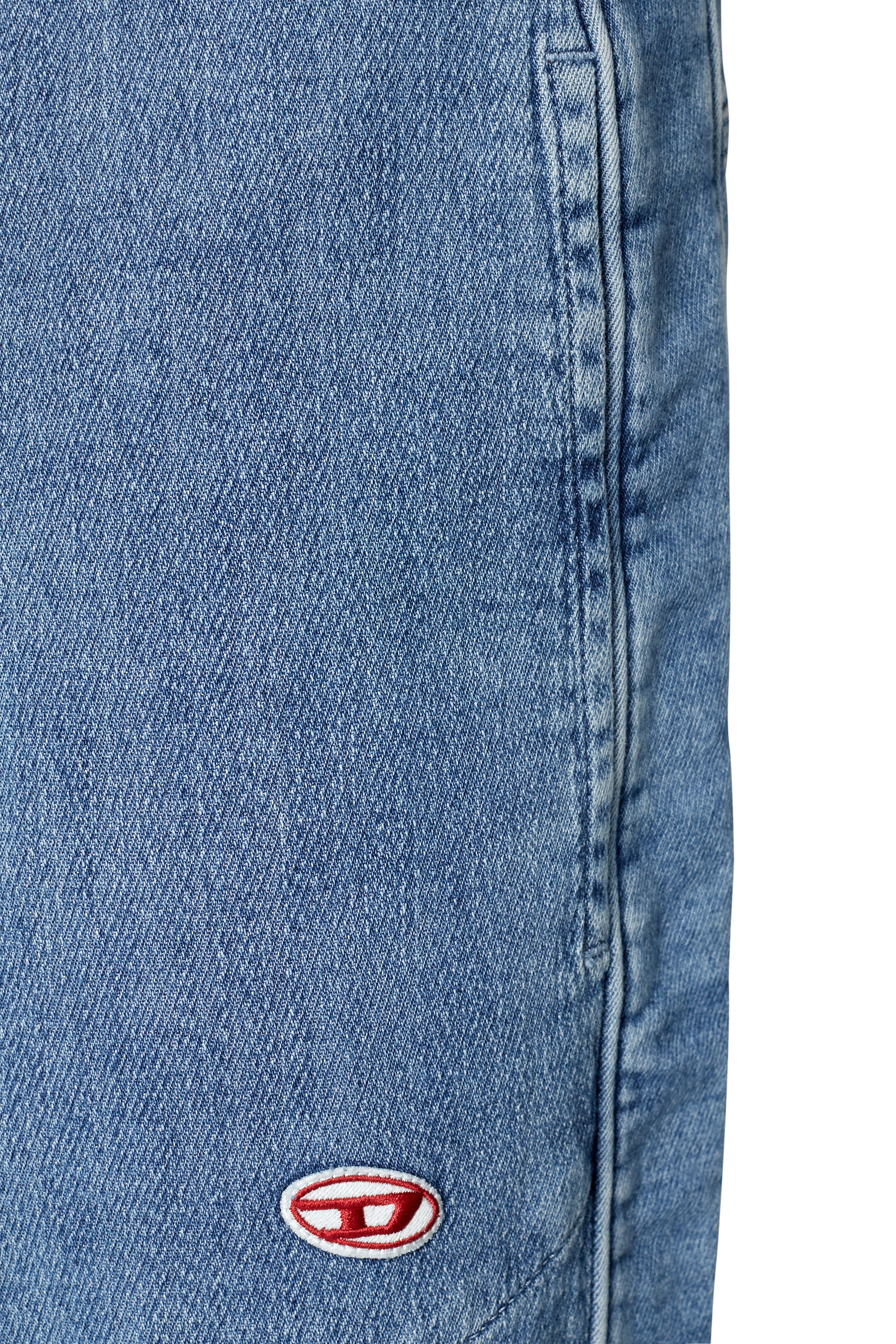 Diesel - Straight D-Martians Track Denim 09D01, Light Blue - Image 3