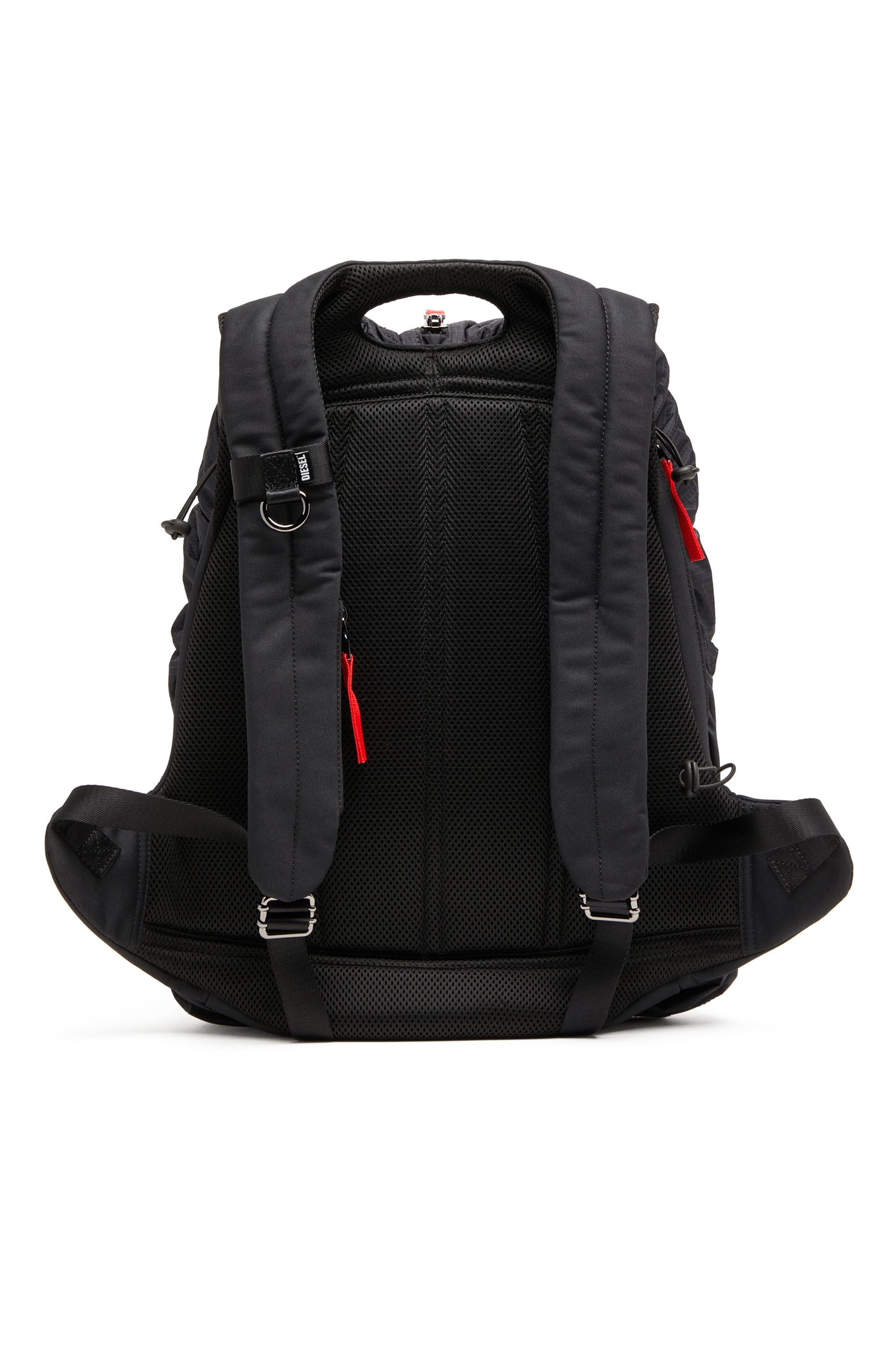 Diesel - ZIP-D BACKPACK X, Man's Zip-D-Backpack in check-jacquard shell in Black - 2