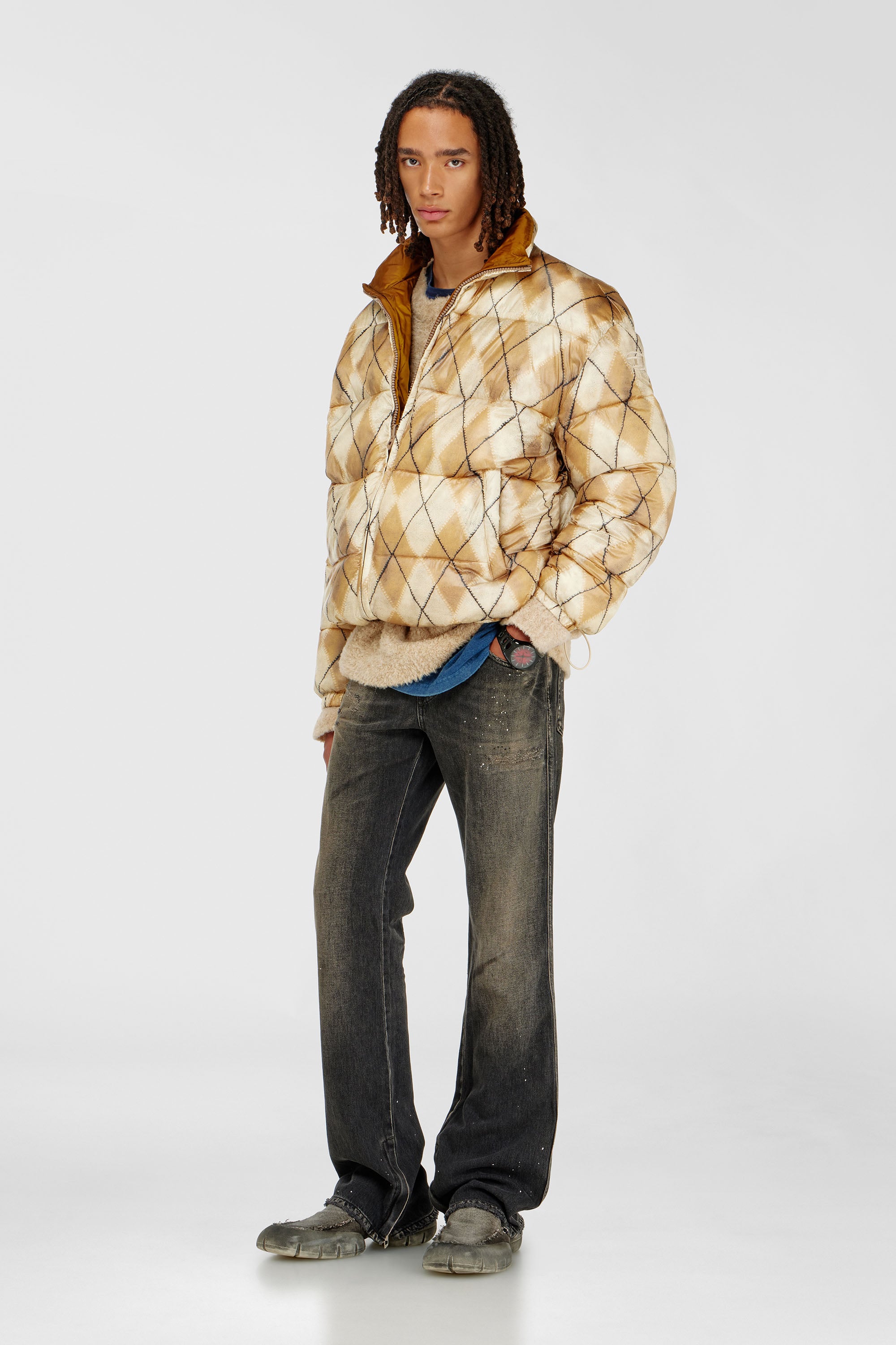 Diesel - Man's Bootcut Jeans 1998 D-Buck 09P64, Black/Dark grey - 2