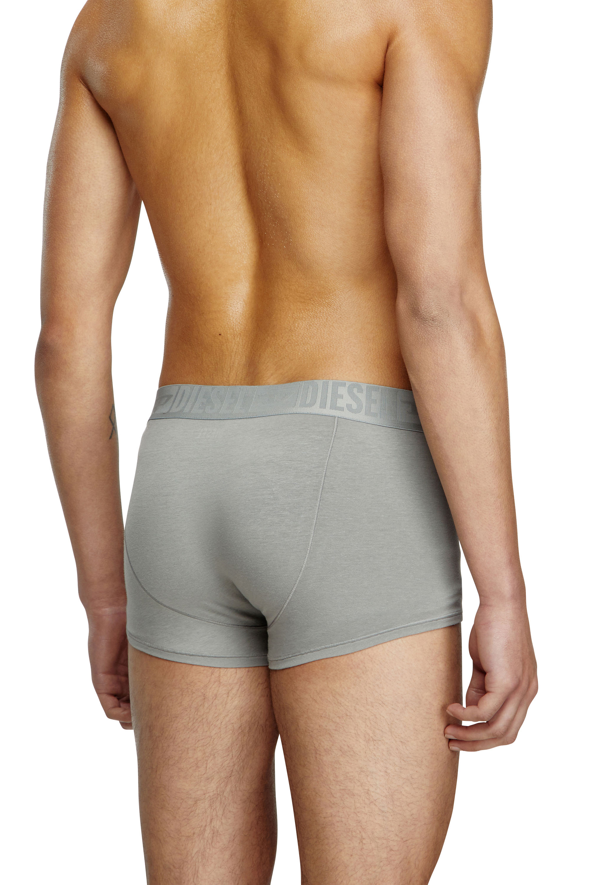BENJAMIN-D-MONO-3PACK, Grey/Black Diesel - BENJAMIN-D-MONO-3PACK, Man's Three-pack plain boxer briefs in Grey/Black - 4
