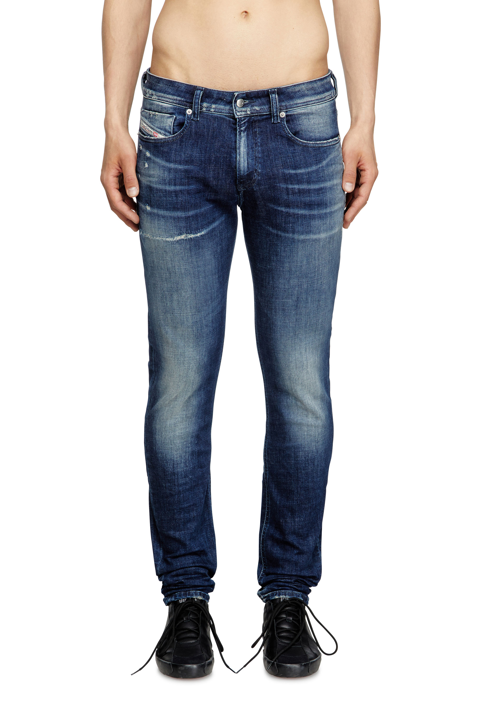 Skinny Jeans 1979 Sleenker 09L97, Dark Blue Diesel - Man's Skinny Jeans 1979 Sleenker 09L97, Dark Blue - 3