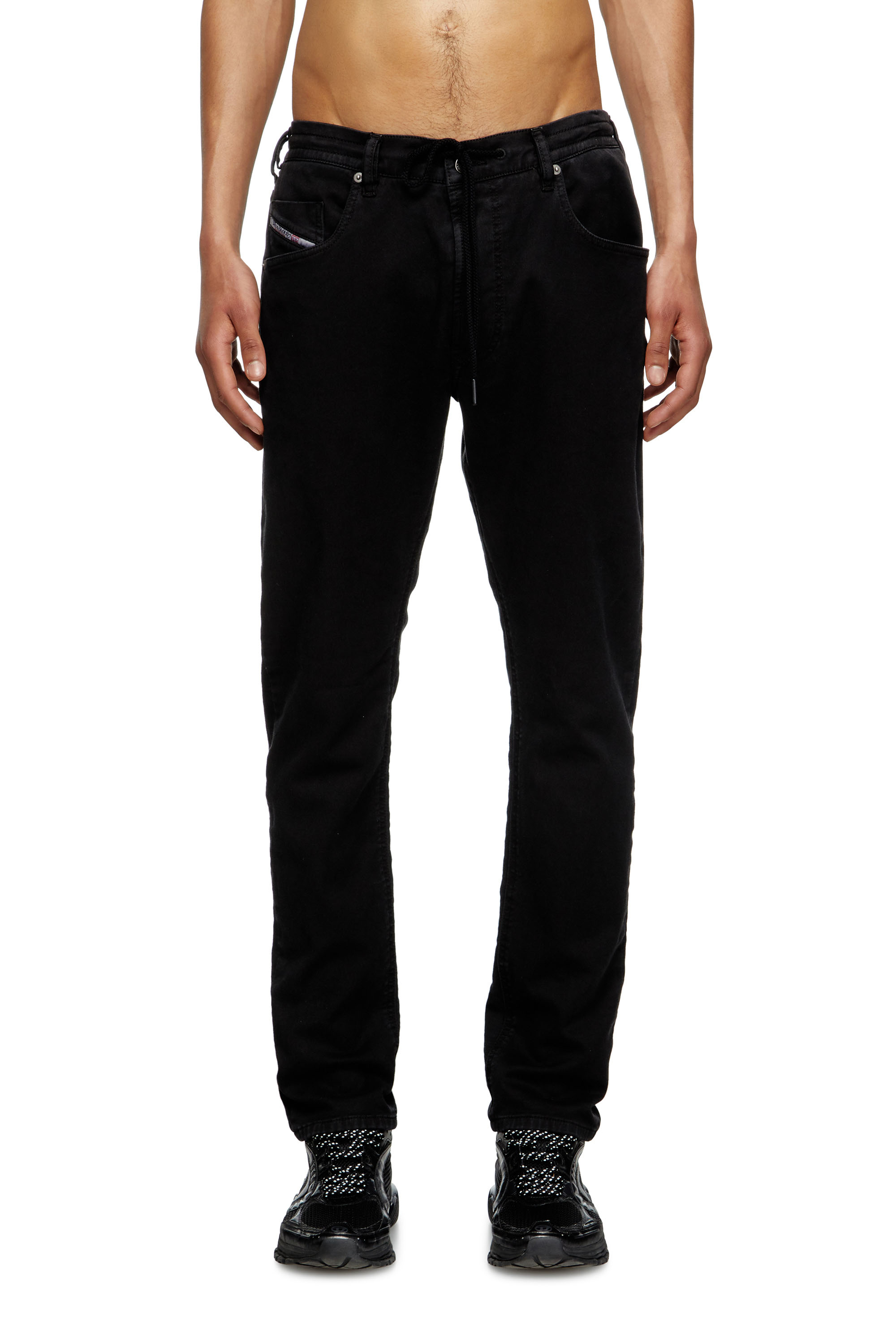 Regular 2032 D-Krooley Joggjeans® 068NH, Black/Dark grey Diesel - Man's Regular 2032 D-Krooley Joggjeans® 068NH, Black/Dark grey - 3