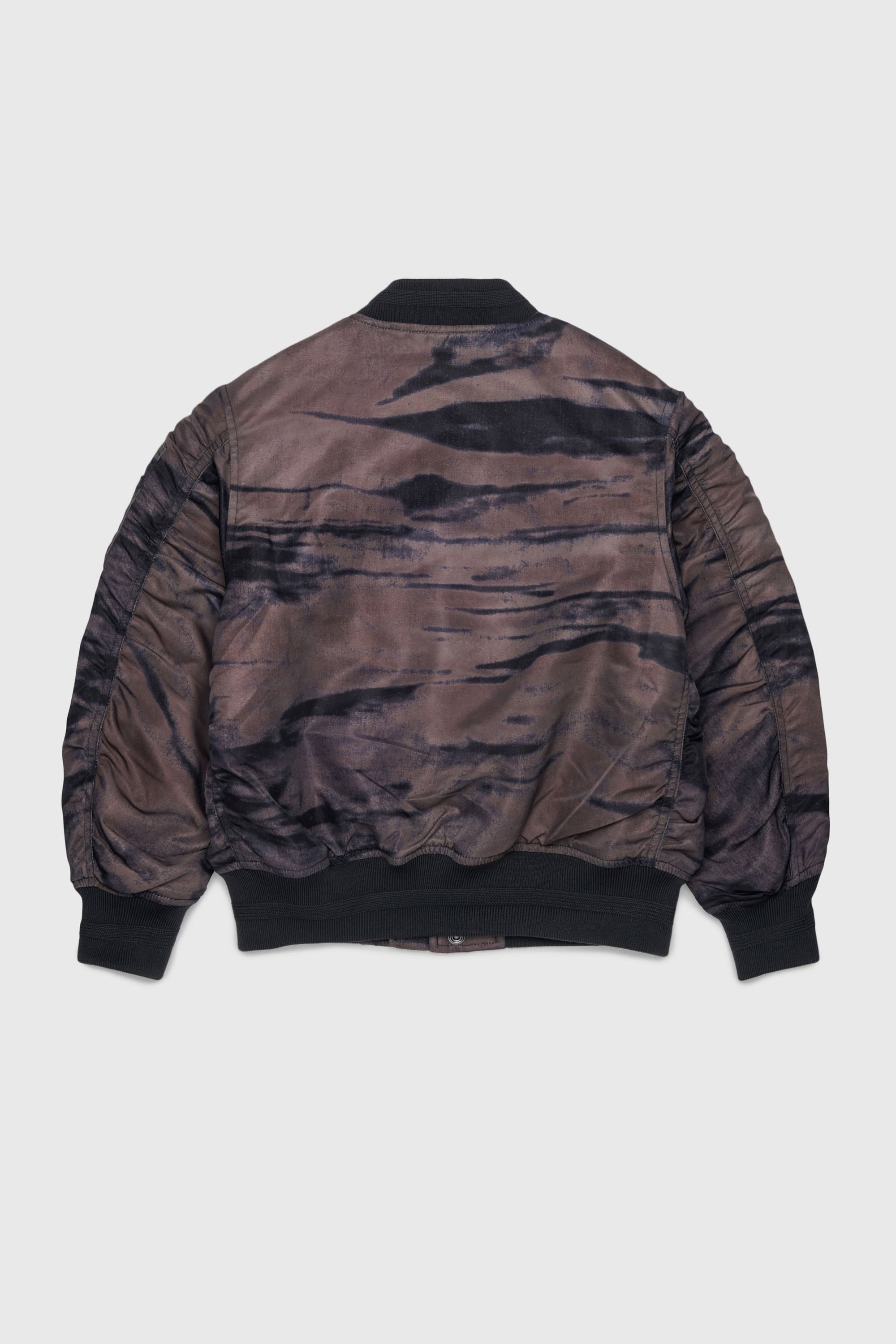 Diesel - JAKEPSDLBZ, Man's Nylon bomber jacket with quilted lining in Green - 2