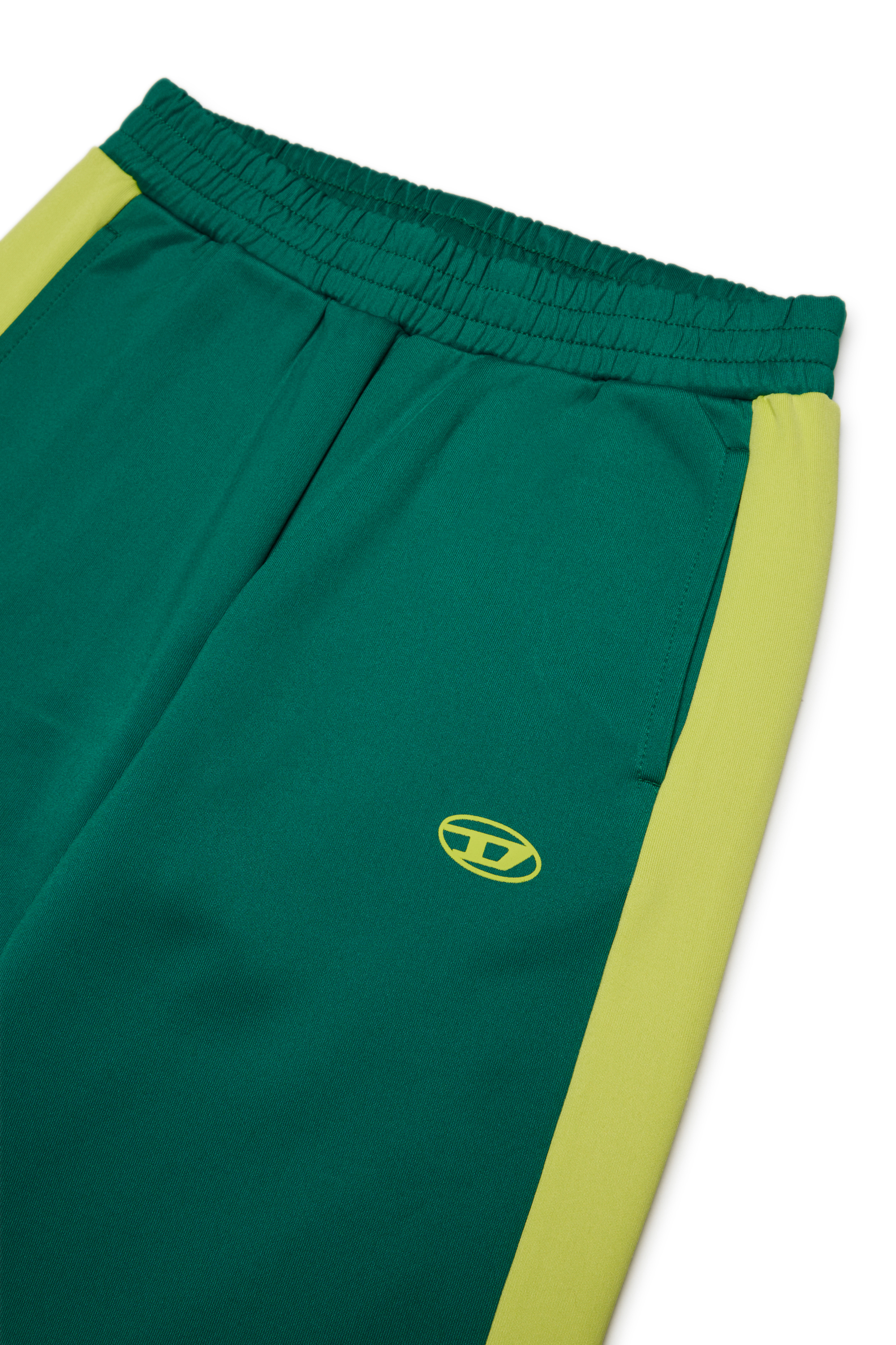 Diesel - PBOS, Man's Sweatpants with side bands in Green - 3