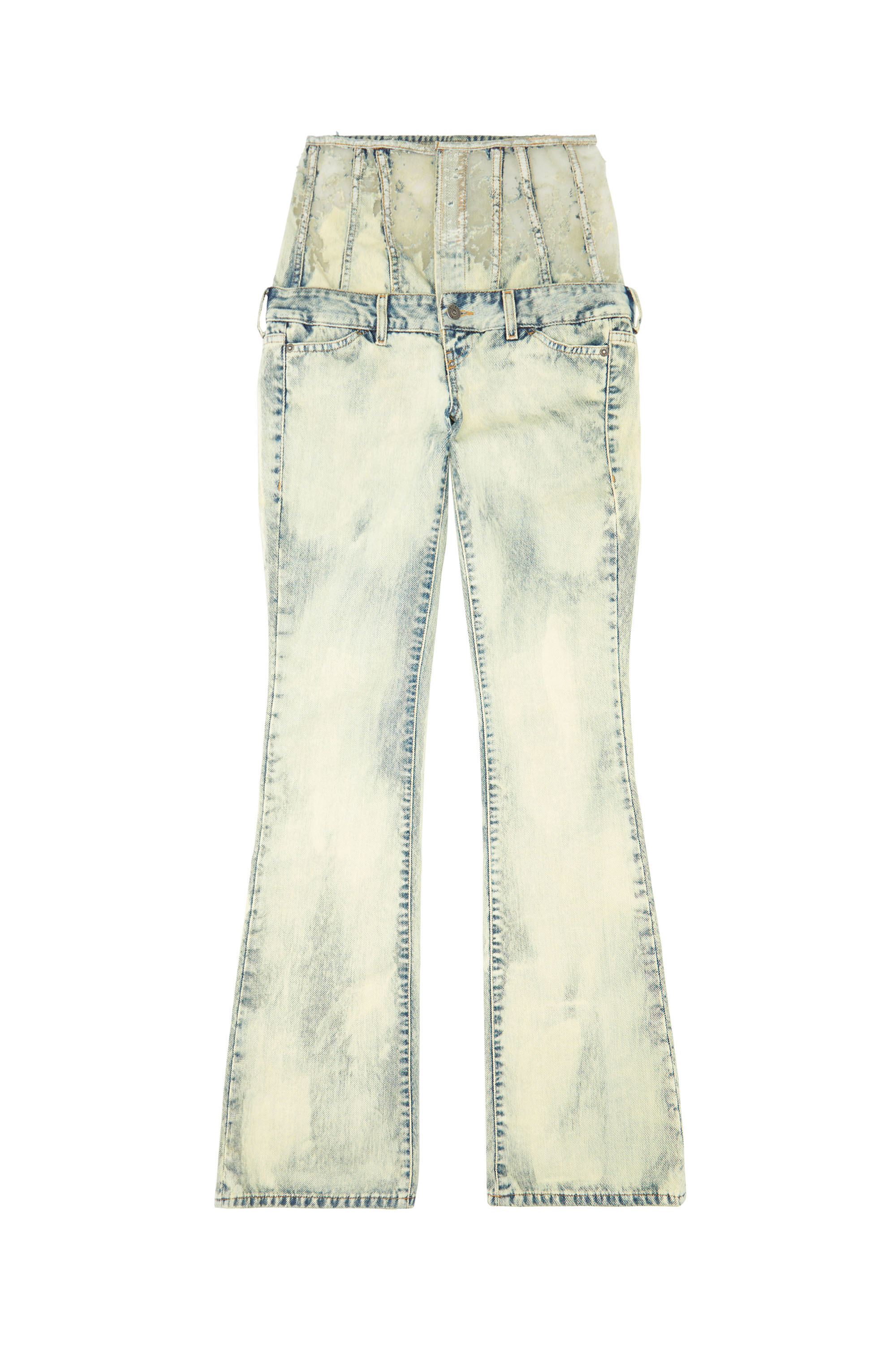 Bootcut and Flare Jeans 1969 D-Ebbey 068GP, Light Blue Diesel - Woman's Bootcut and Flare Jeans 1969 D-Ebbey 068GP, Light Blue - 2