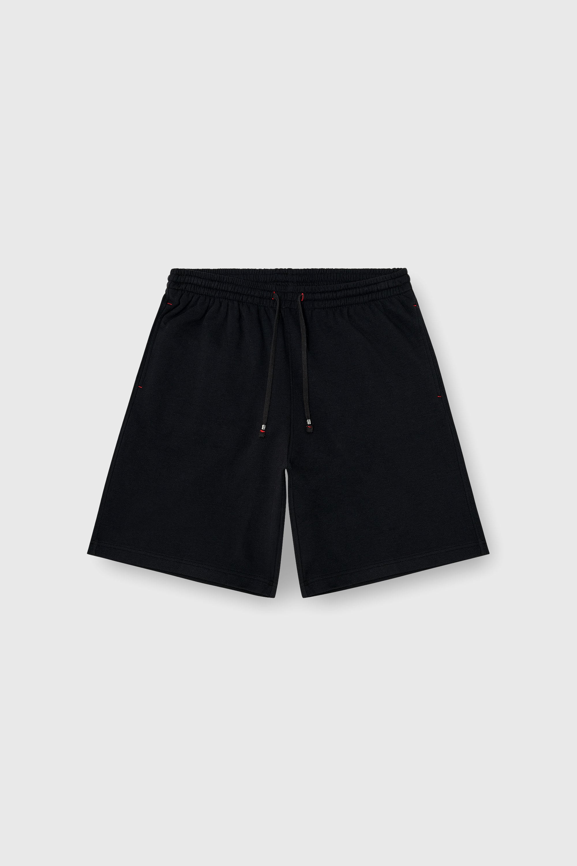 Diesel - LUCAS-D-CORE, Man's Sweat shorts in peached cotton blend in Black - 4