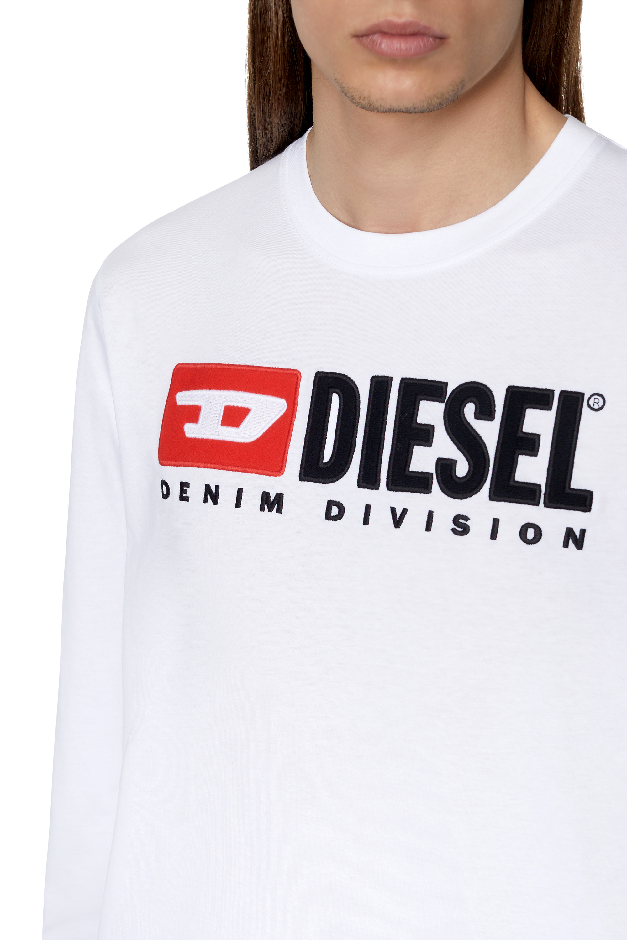 Diesel - T-JUST-LS-DIV, White - Image 4
