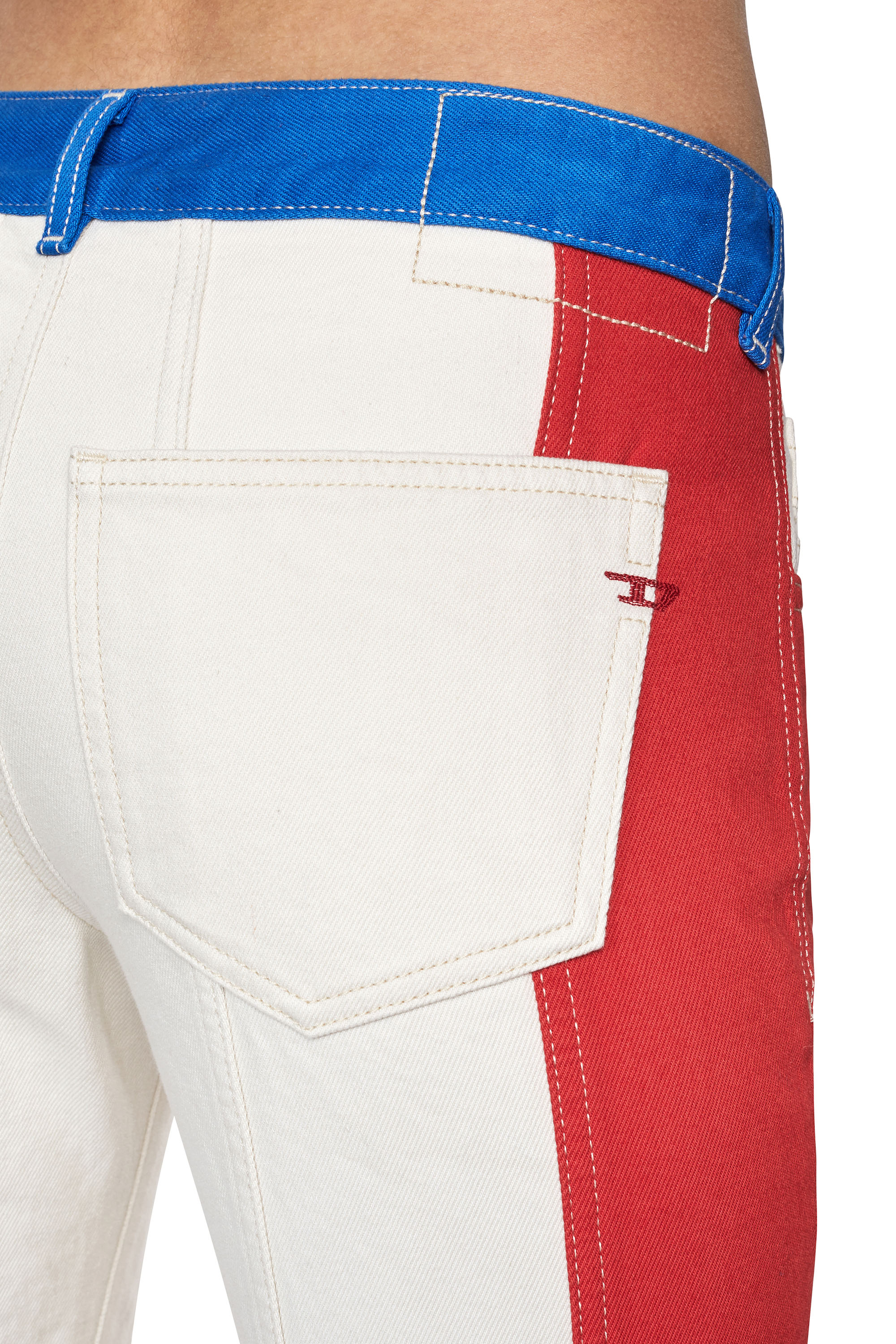 Diesel - 2002 0EIAR Straight Jeans, White/Red - Image 4
