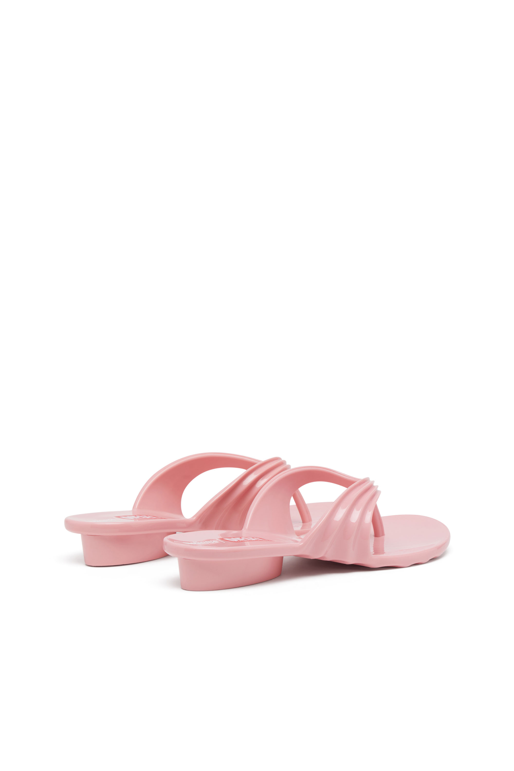 MELISSA QUANTUM THONG, Pink Diesel - MELISSA QUANTUM THONG, Woman's Sculptural flip-flops in Melflex® in Pink - 3