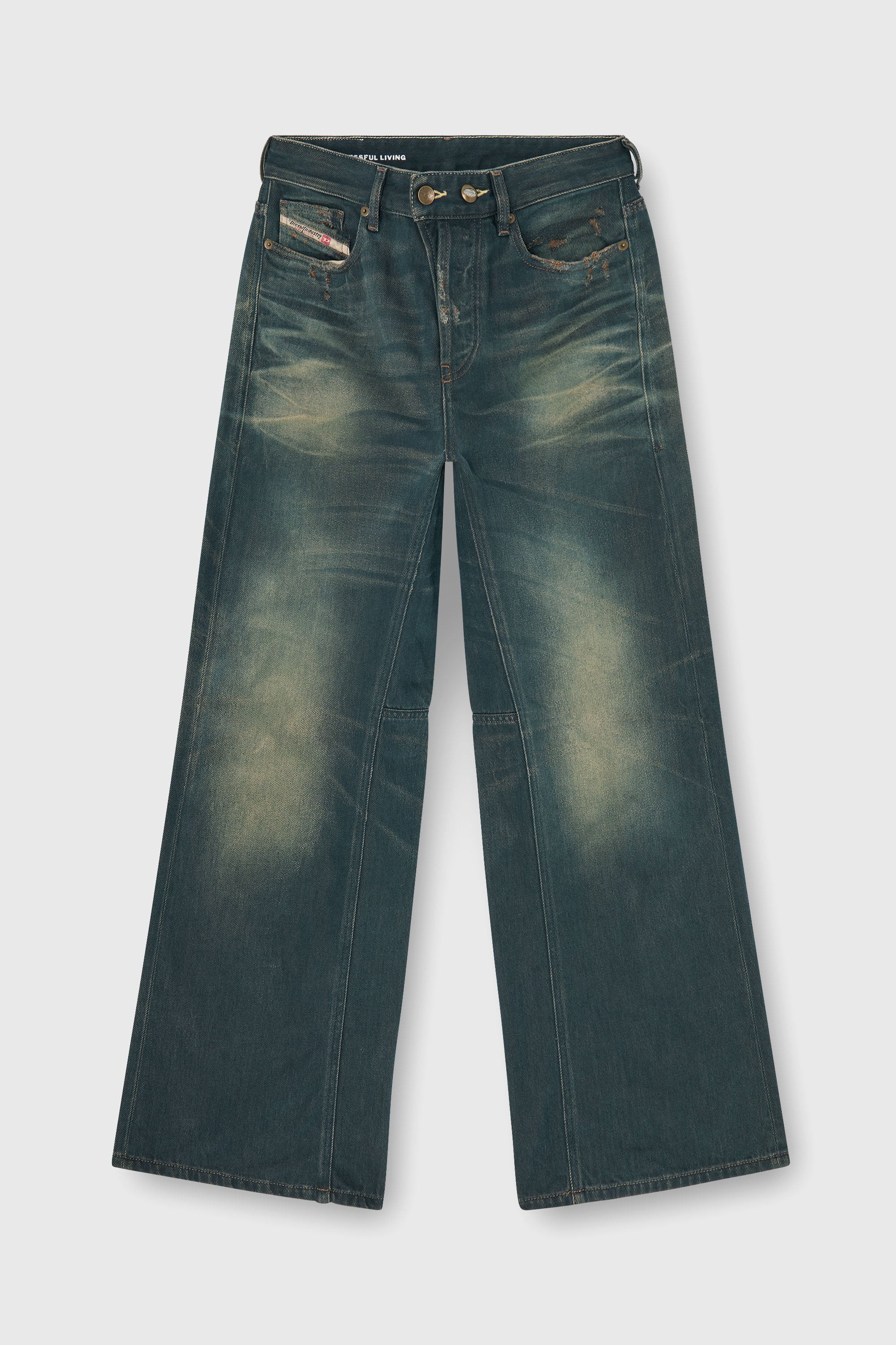 Diesel - Woman's Relaxed Jeans 1996 D-Sire 09P85, Dark Blue - 2