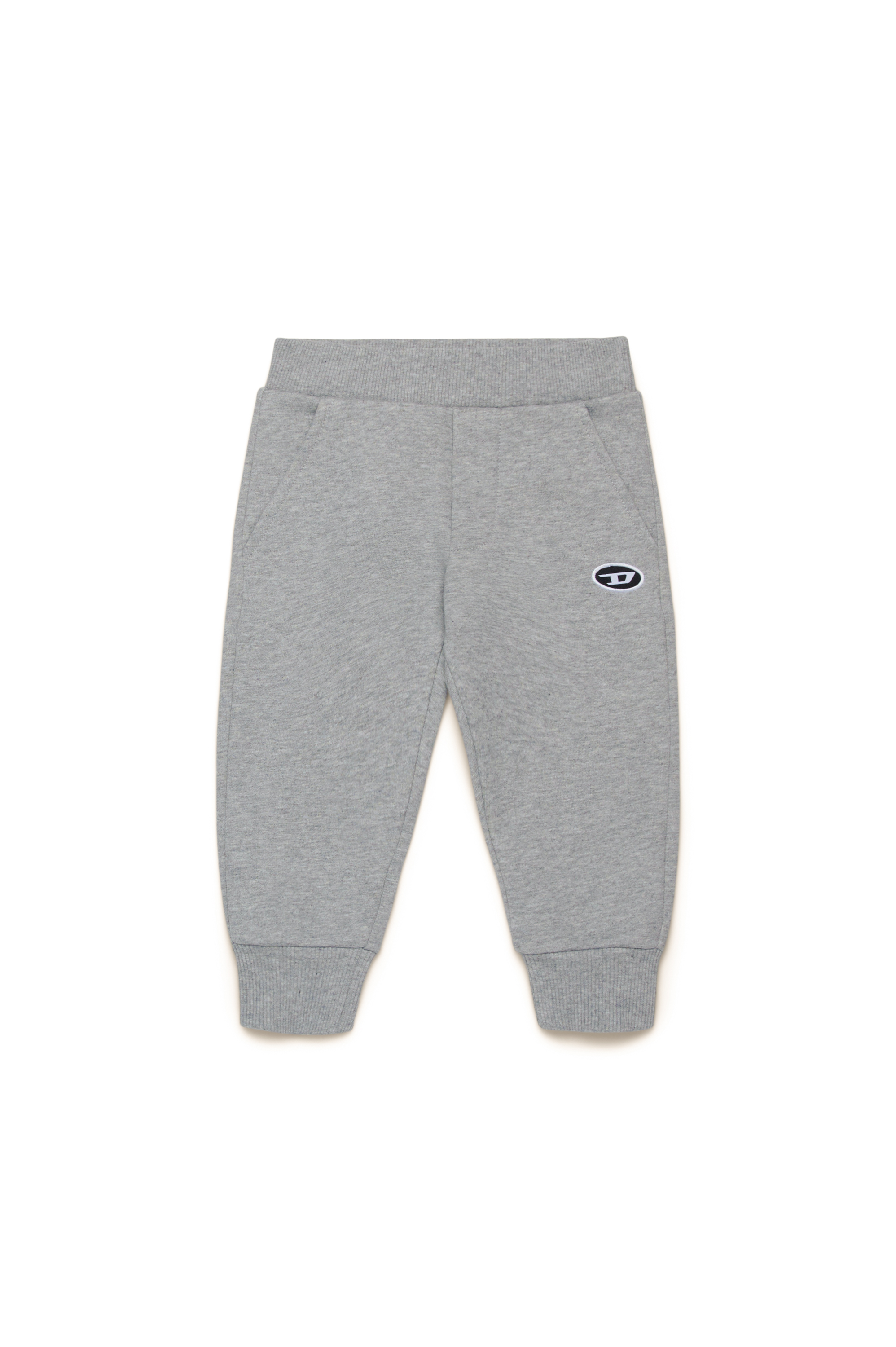 Diesel - PTARYDOVALPJB, Man Sweatpants with Oval D patch in Grey - Image 1