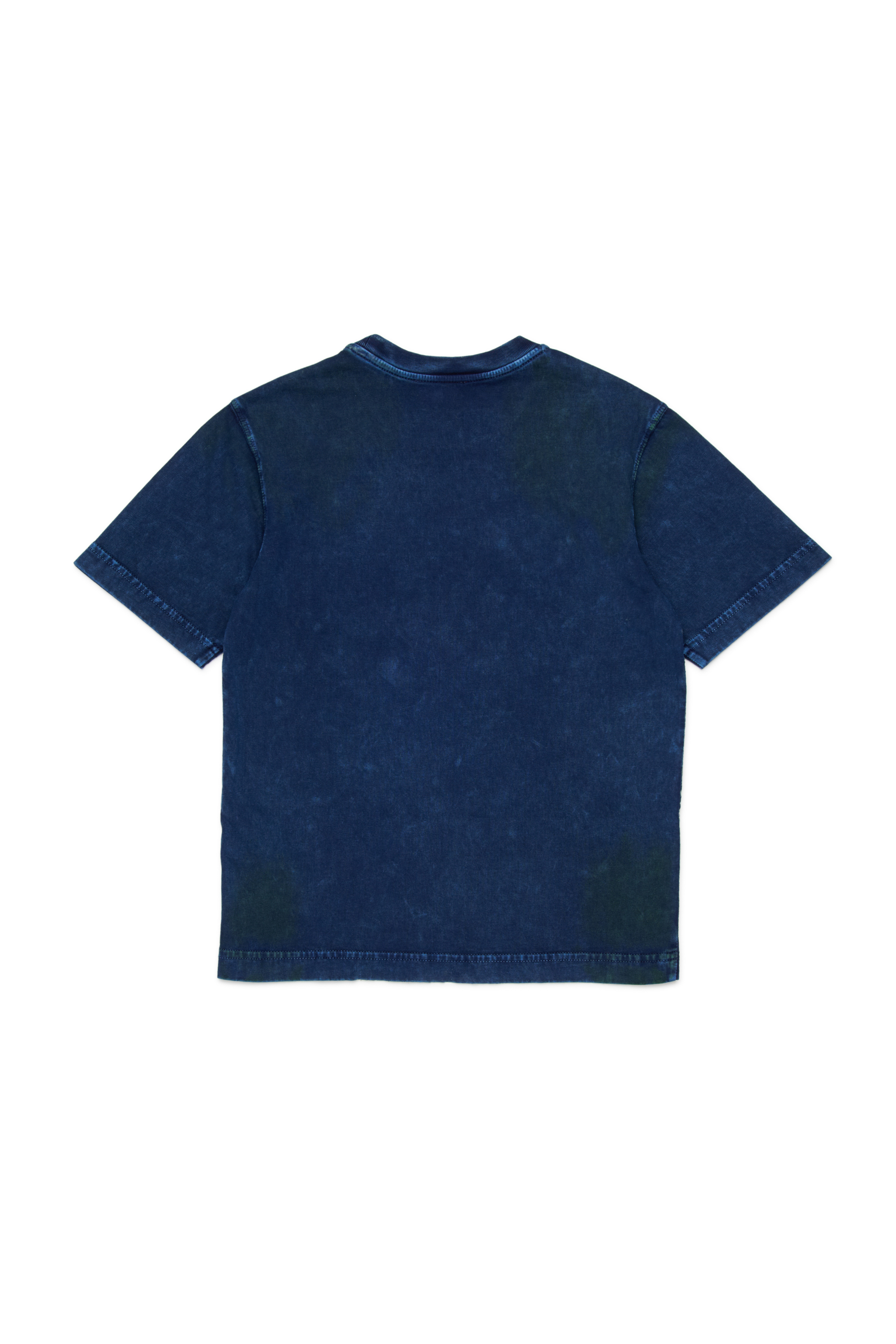 Diesel - TABOXTAR2 OVER, Man's T-shirt with chalk-effect print in Blue - 2