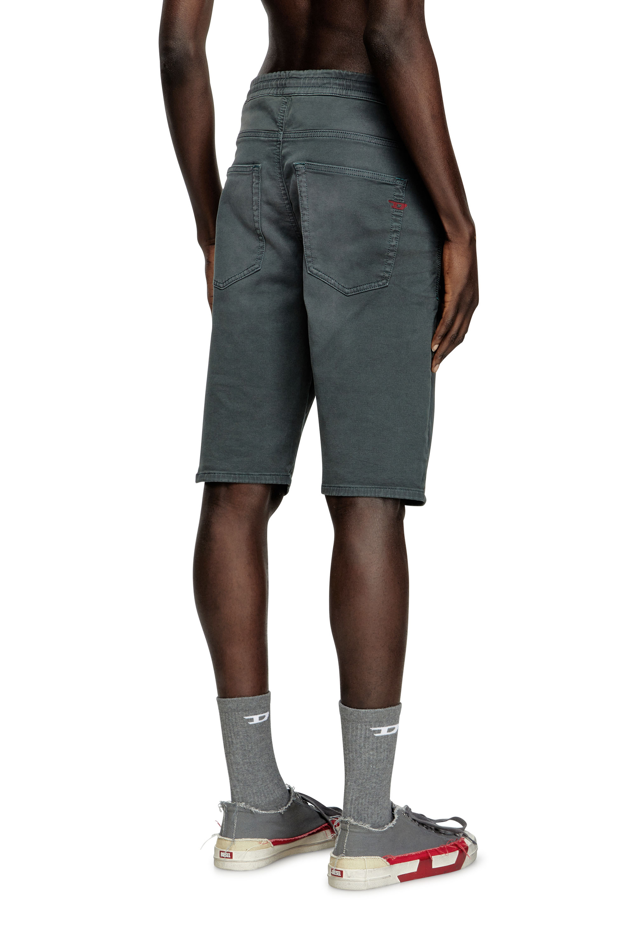 2033 D-KROOLEY-SHORT JOGG, Dark grey Diesel - 2033 D-KROOLEY-SHORT JOGG, Man's Chino shorts in JoggJeans in Dark grey - 4
