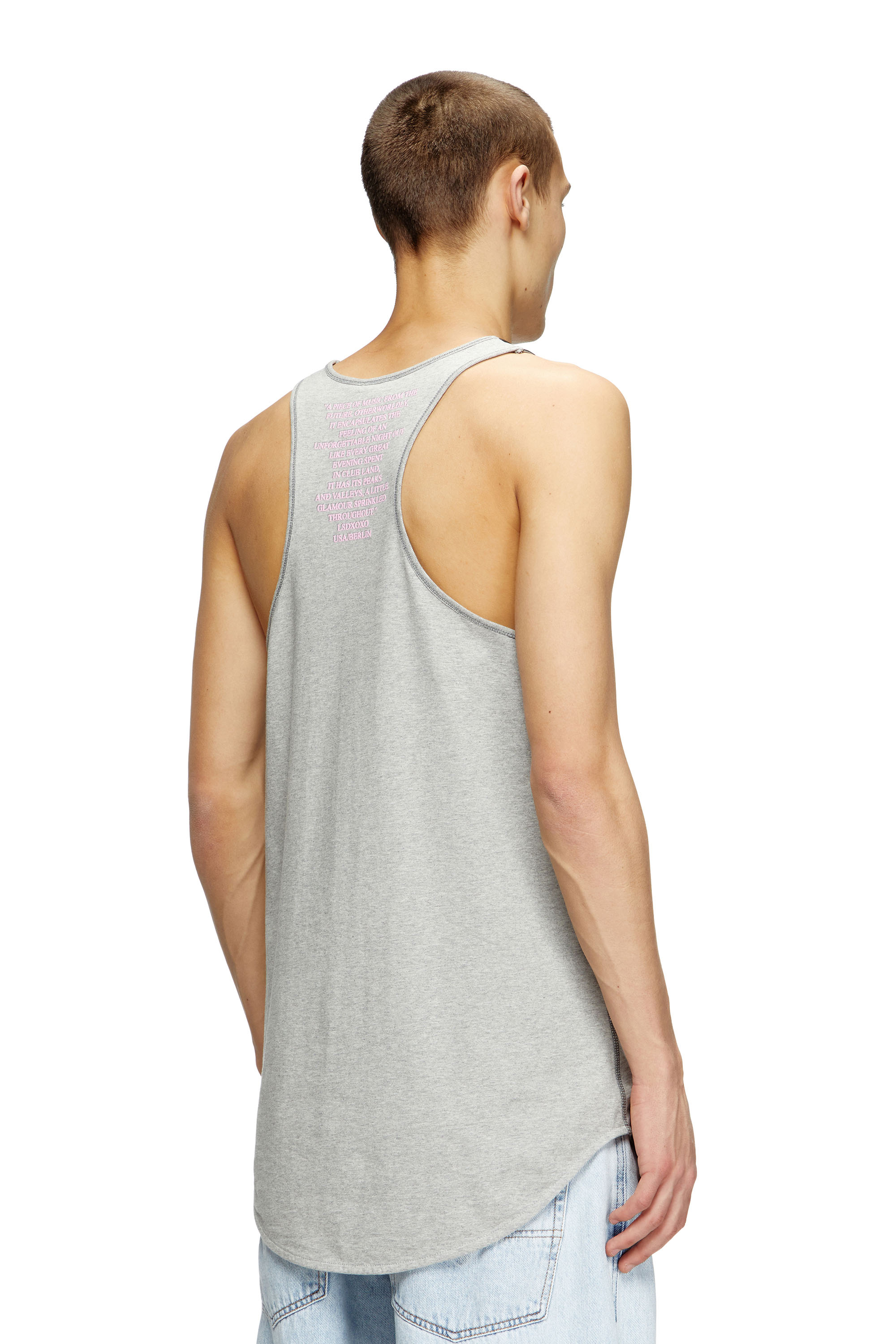 T-SHAN, Grey Diesel - T-SHAN, Unisex's Tank top with lyrics print in Grey - 4