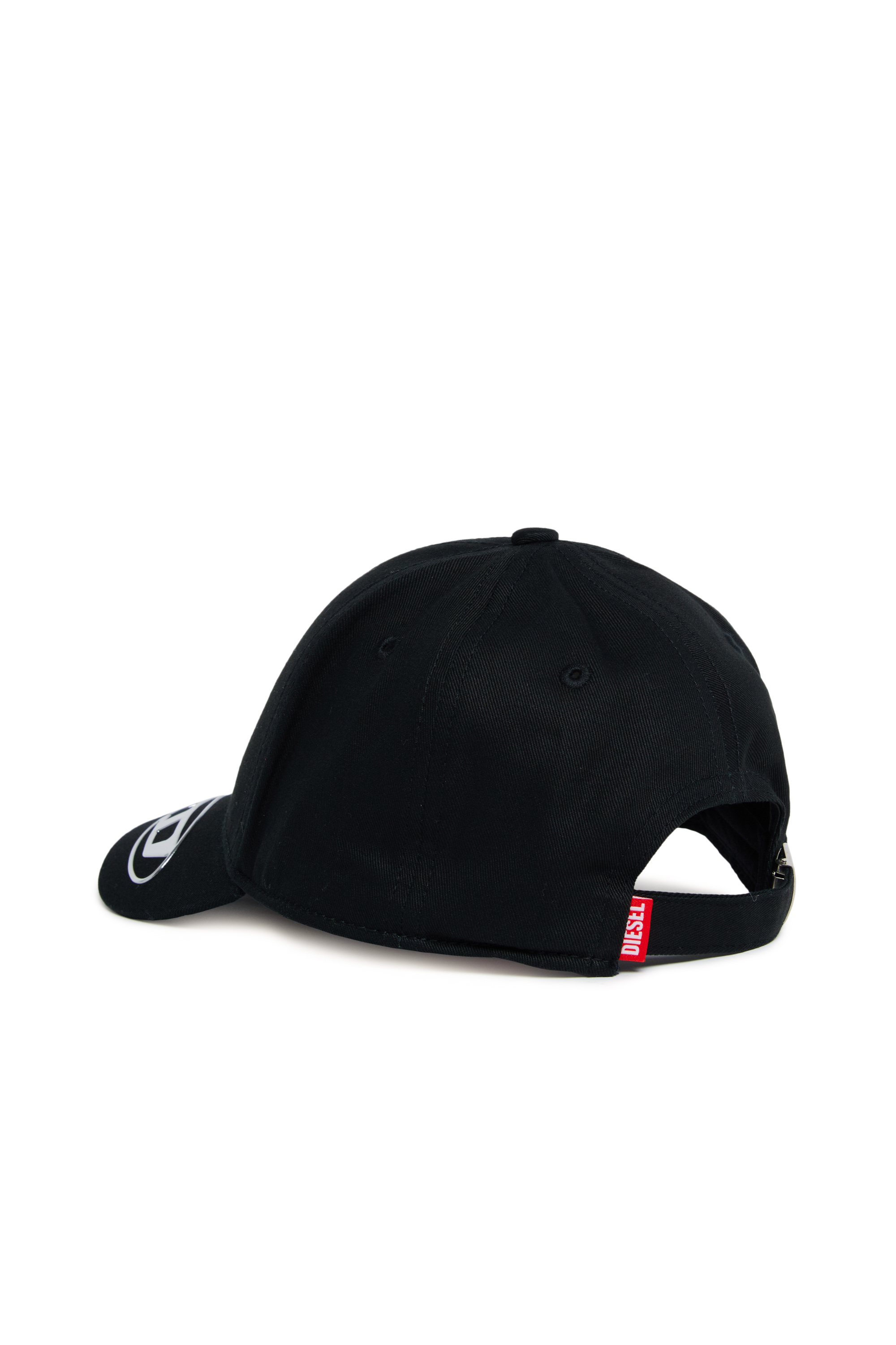 Diesel - FCEFFIL, Unisex Baseball cap with metallic Oval D logo in Black - Image 2