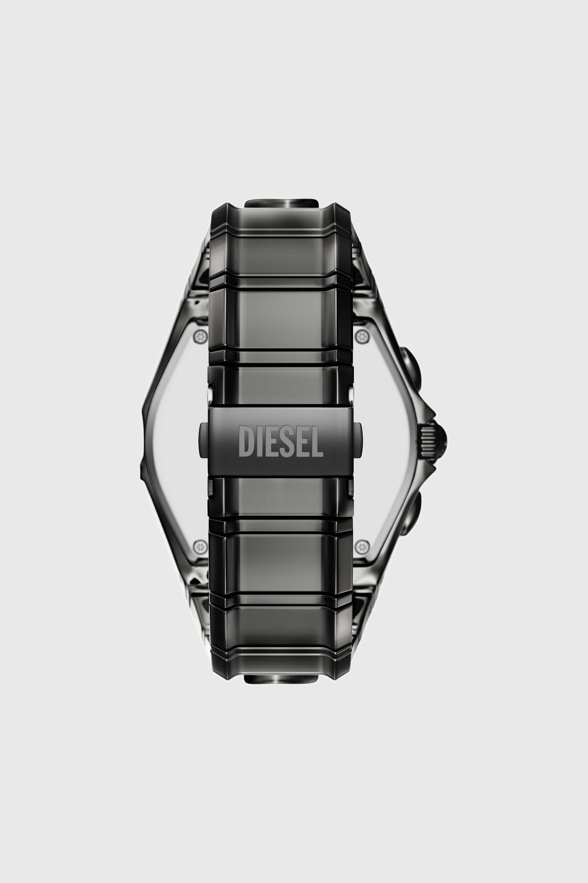 Diesel - DZ4726 WATCH, Man's D-Curve gunmetal stainless steel watch in Black - 2