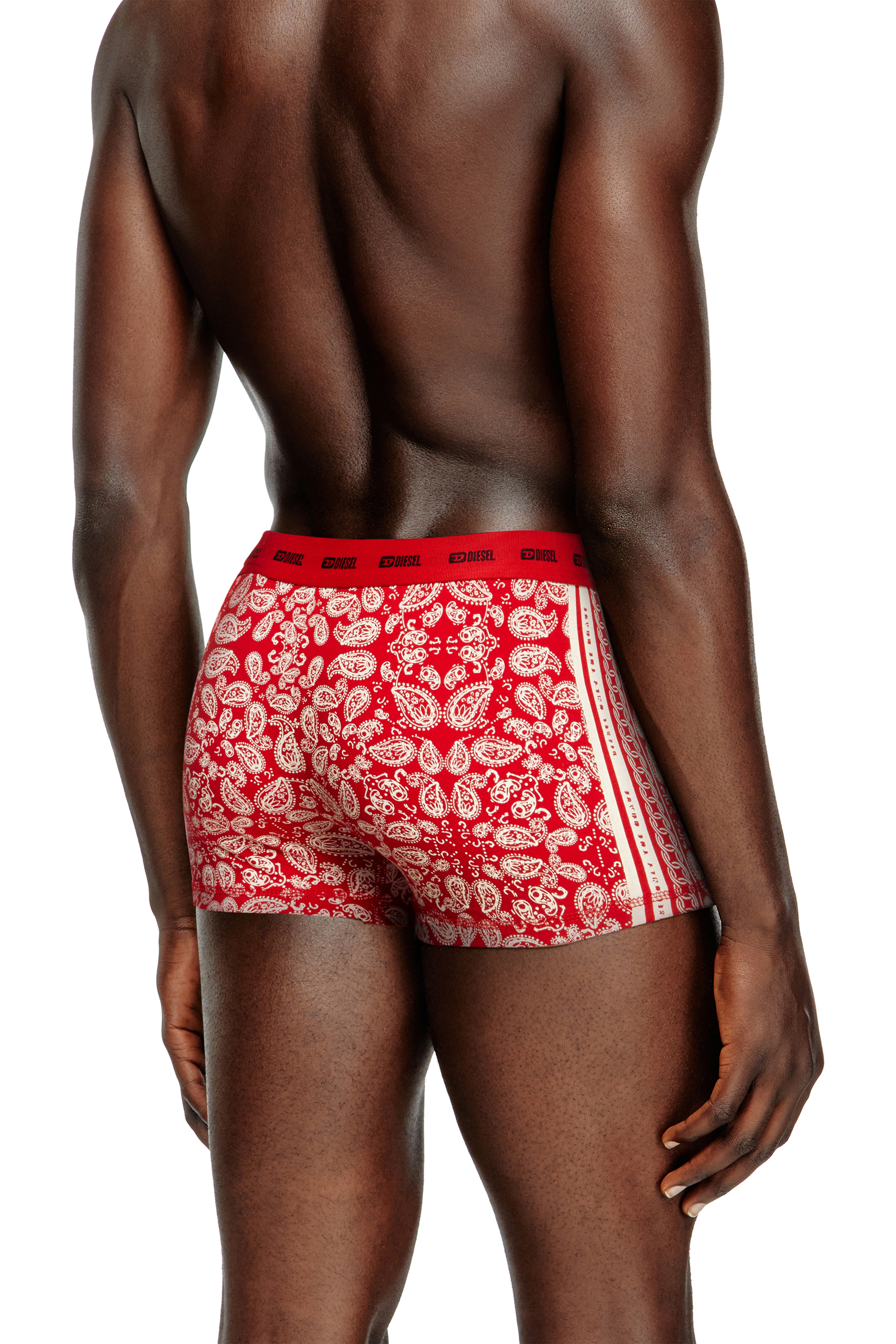 DAMIEN-GFT-UTLT-3PACK, Red/White Diesel - DAMIEN-GFT-UTLT-3PACK, Man's 3-pack stretch cotton boxers in Red/White - 4