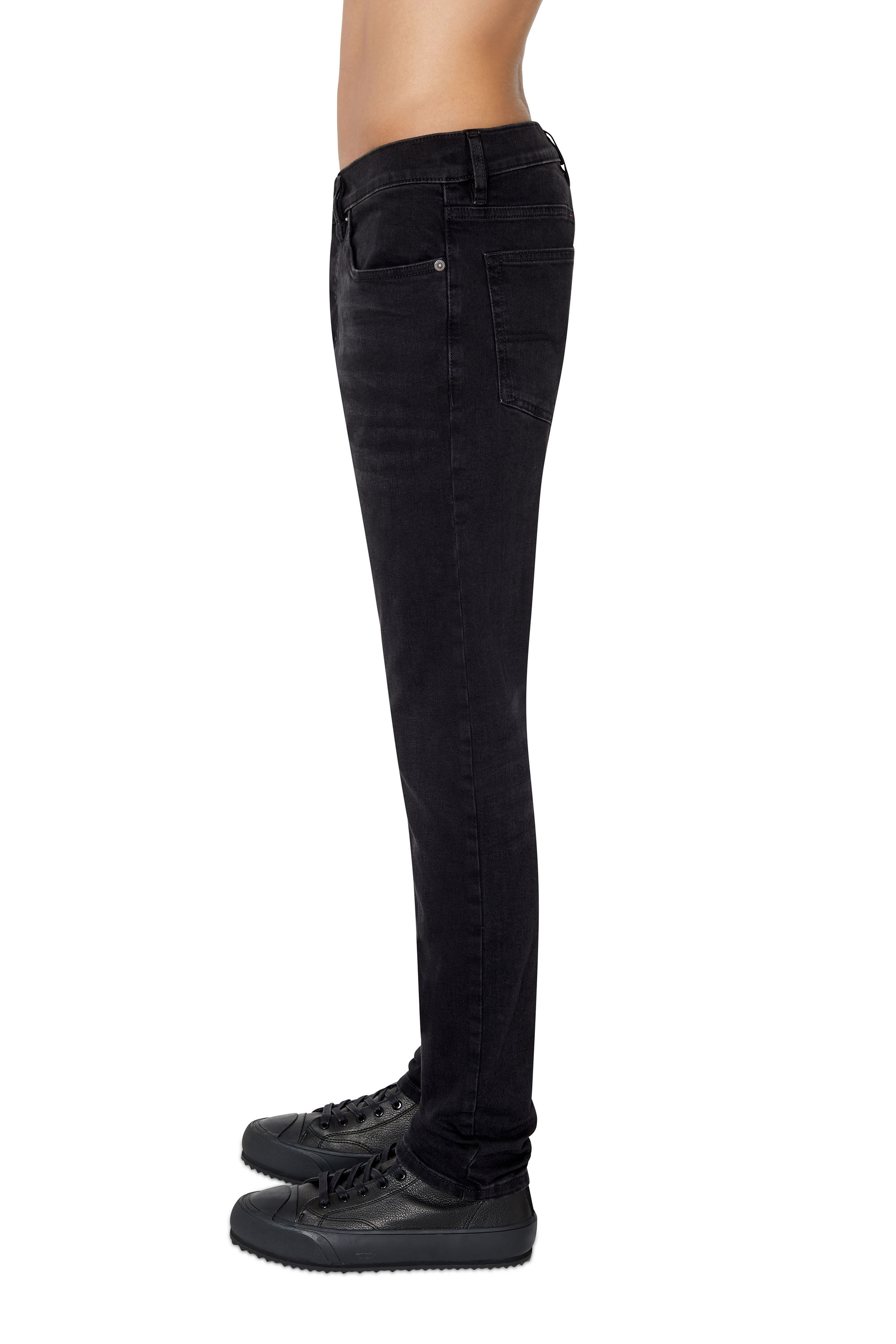 Diesel - D-Luster 0IHAU Slim Jeans, Black/Dark grey - Image 5