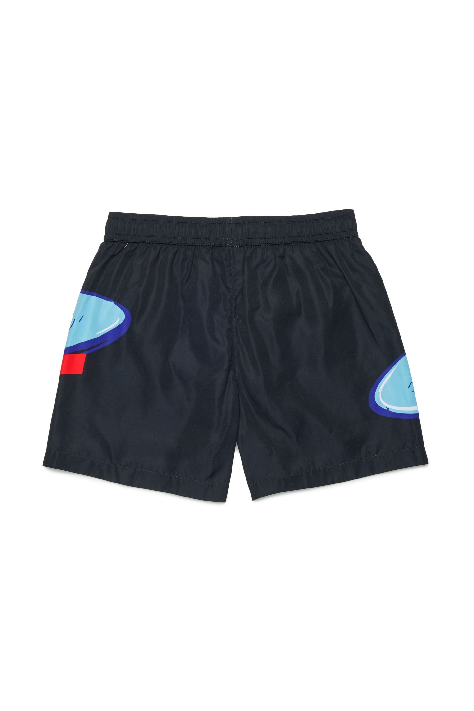 Diesel - MIPWIRL, Man's Swim shorts with bold graphic print in Black - 2