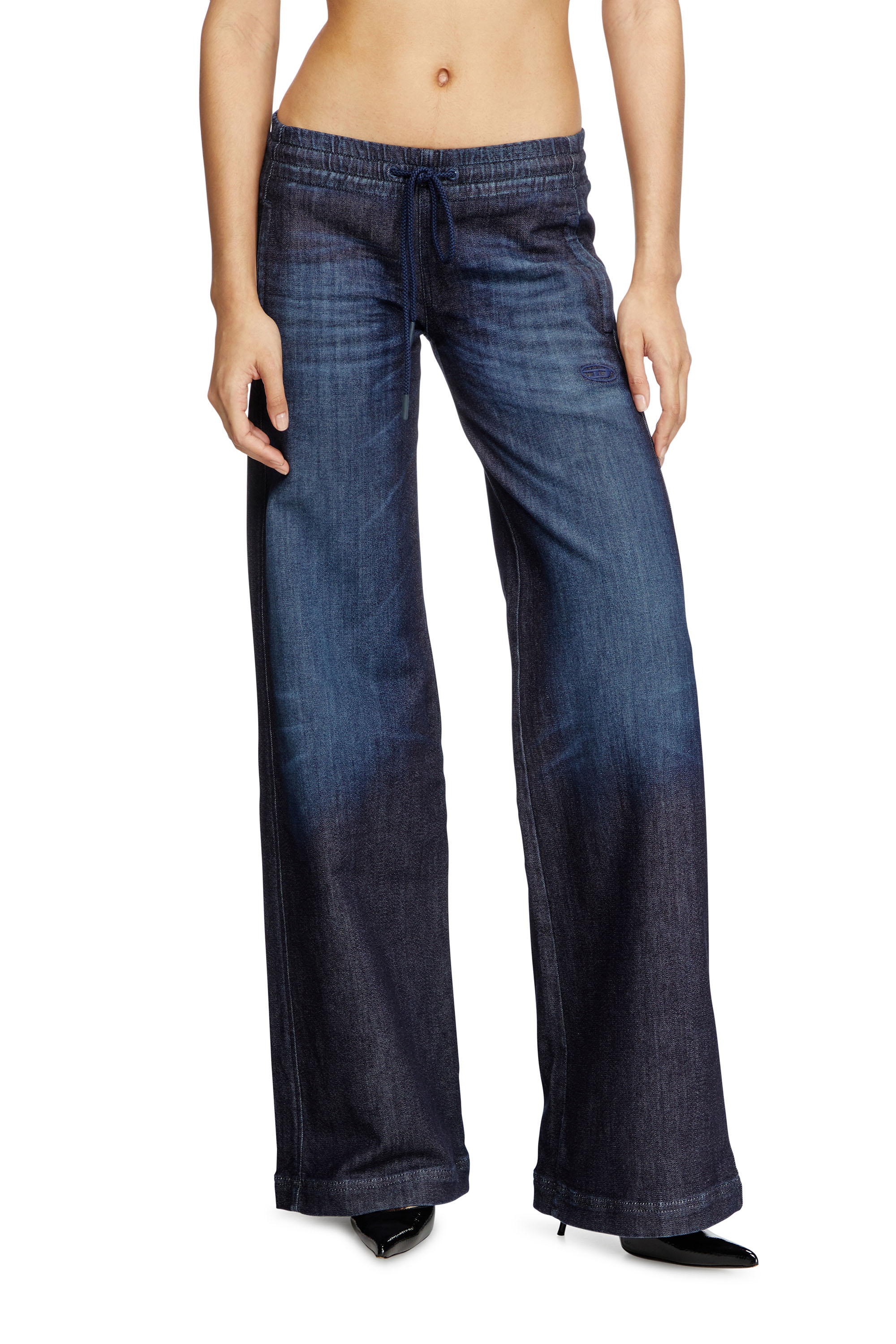 Diesel - Woman's Relaxed 2078 D-Ainty Joggjeans® 09L11, Dark Blue - 1