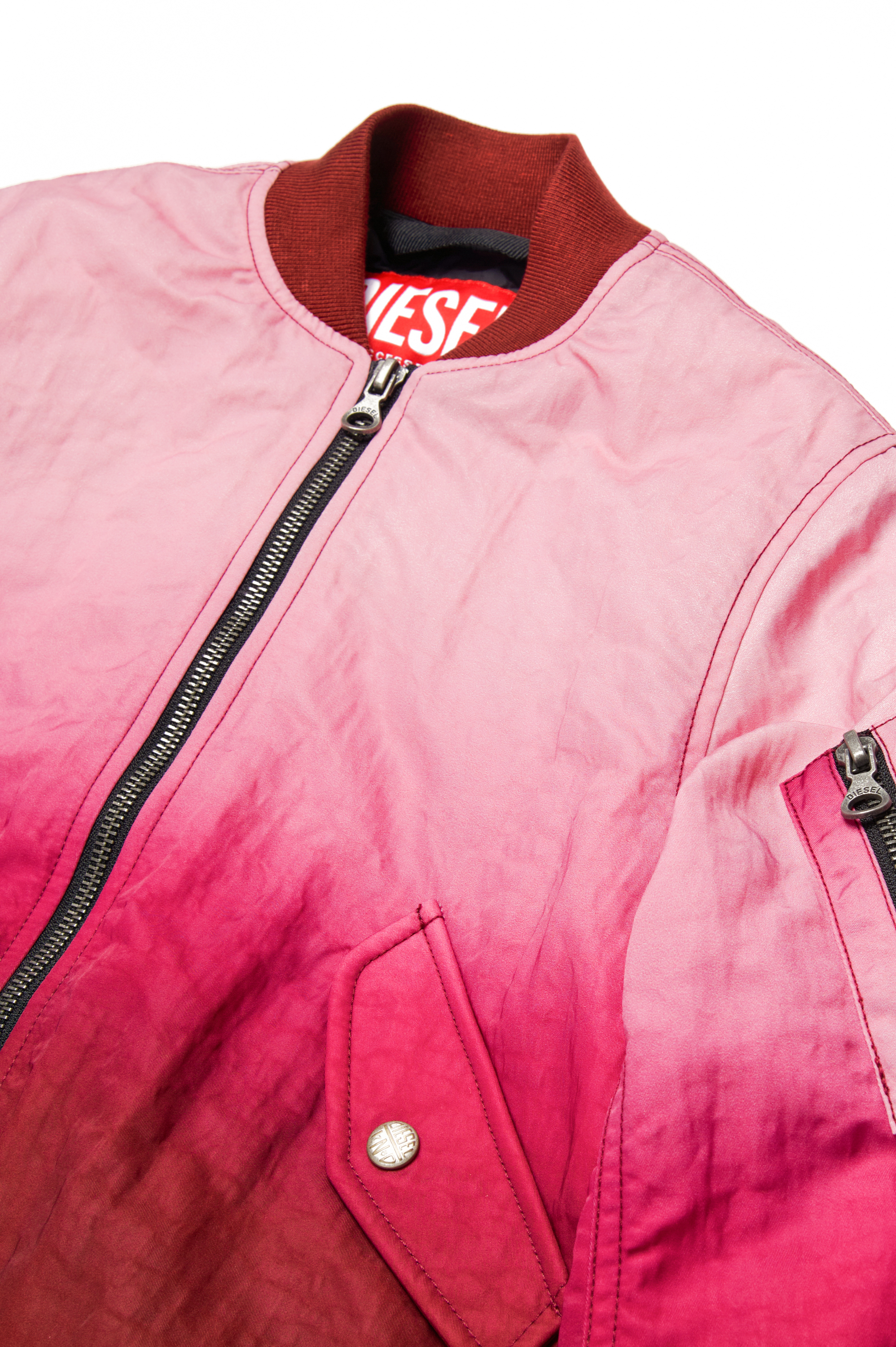 Diesel - JCOMMON, Unisex's Bomber jacket in dégradé nylon in Pink - 3