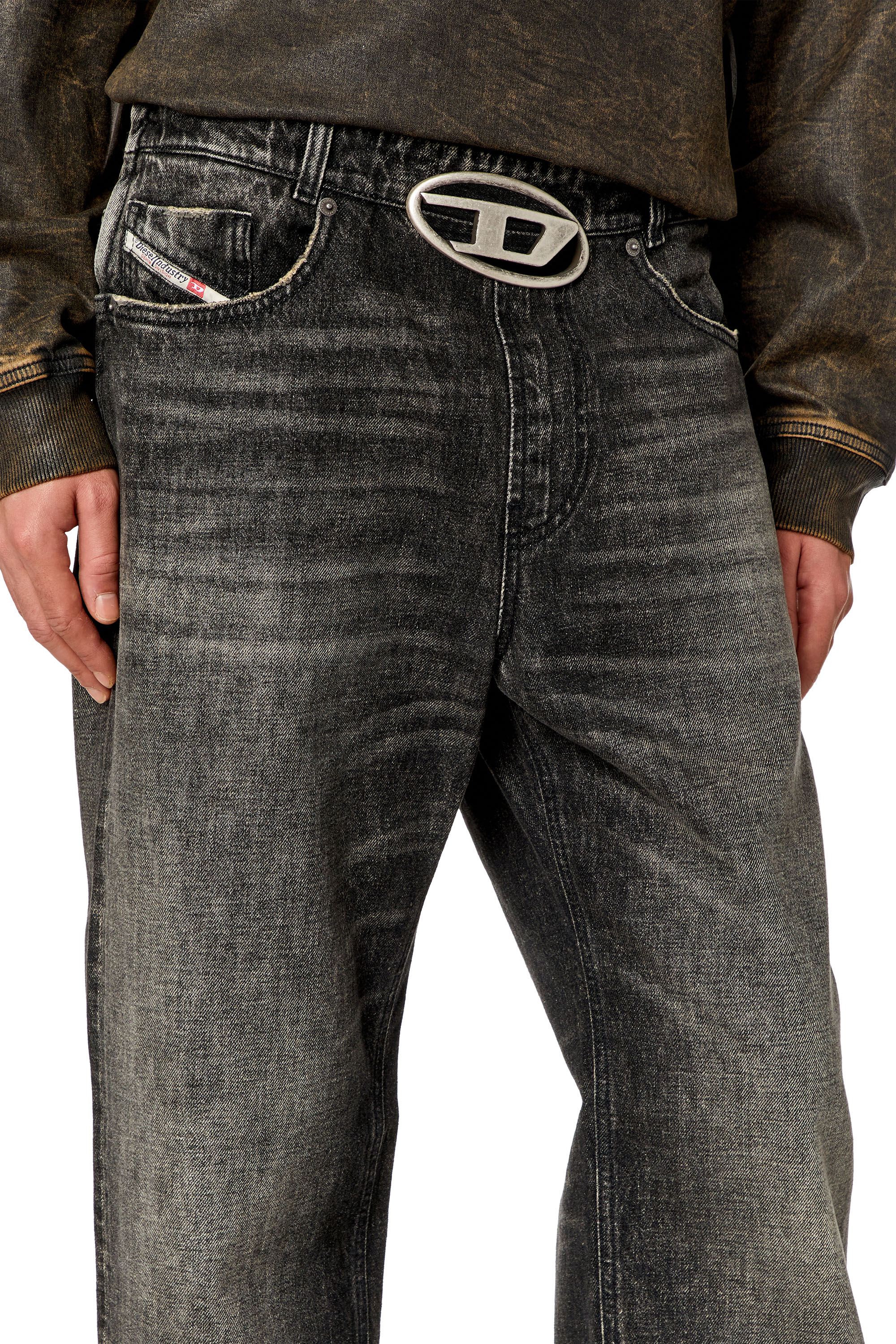 Diesel - Straight Jeans 2010 D-Macs 0JGAE, Black/Dark grey - Image 4