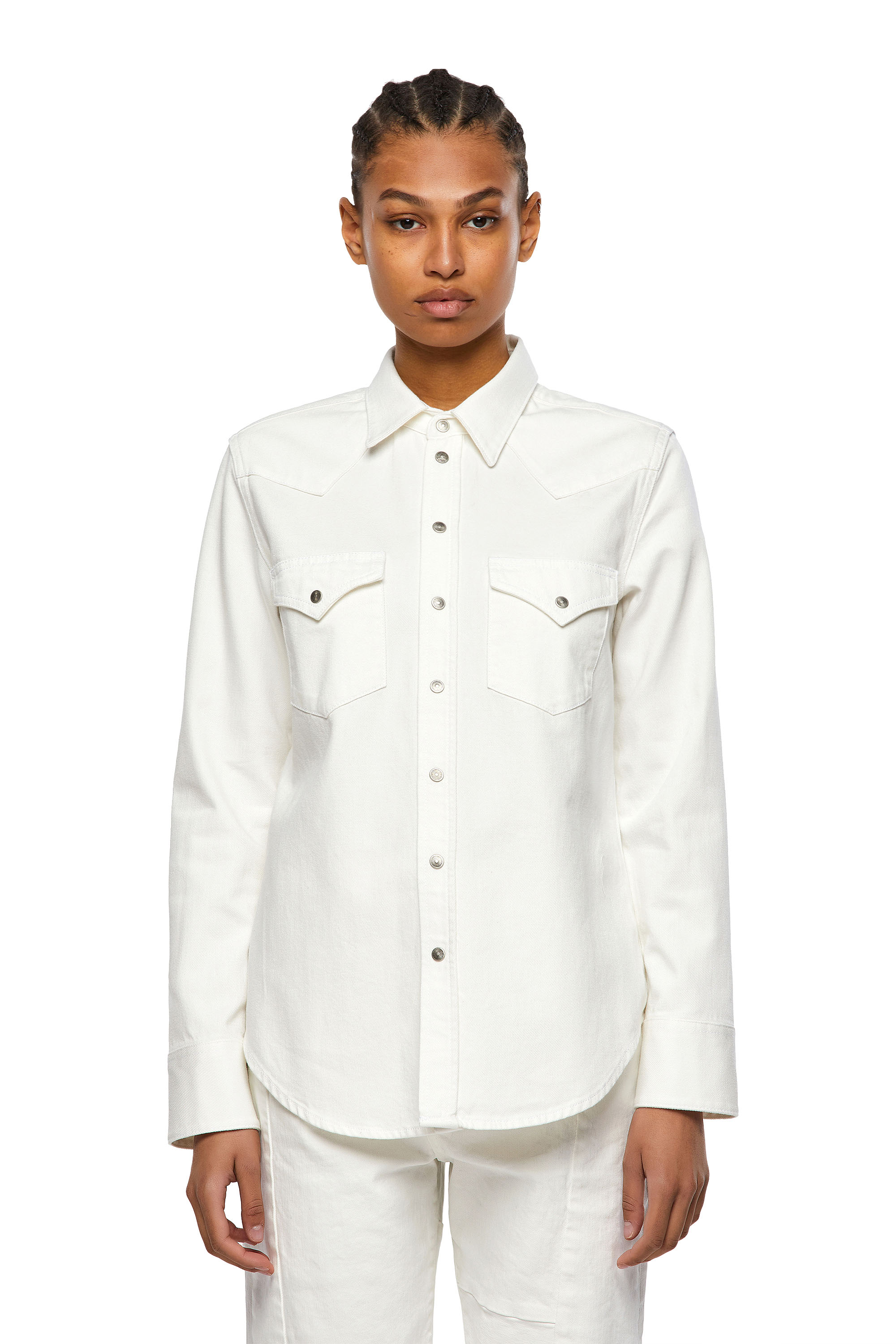DE-RINGY, White - Denim Shirts