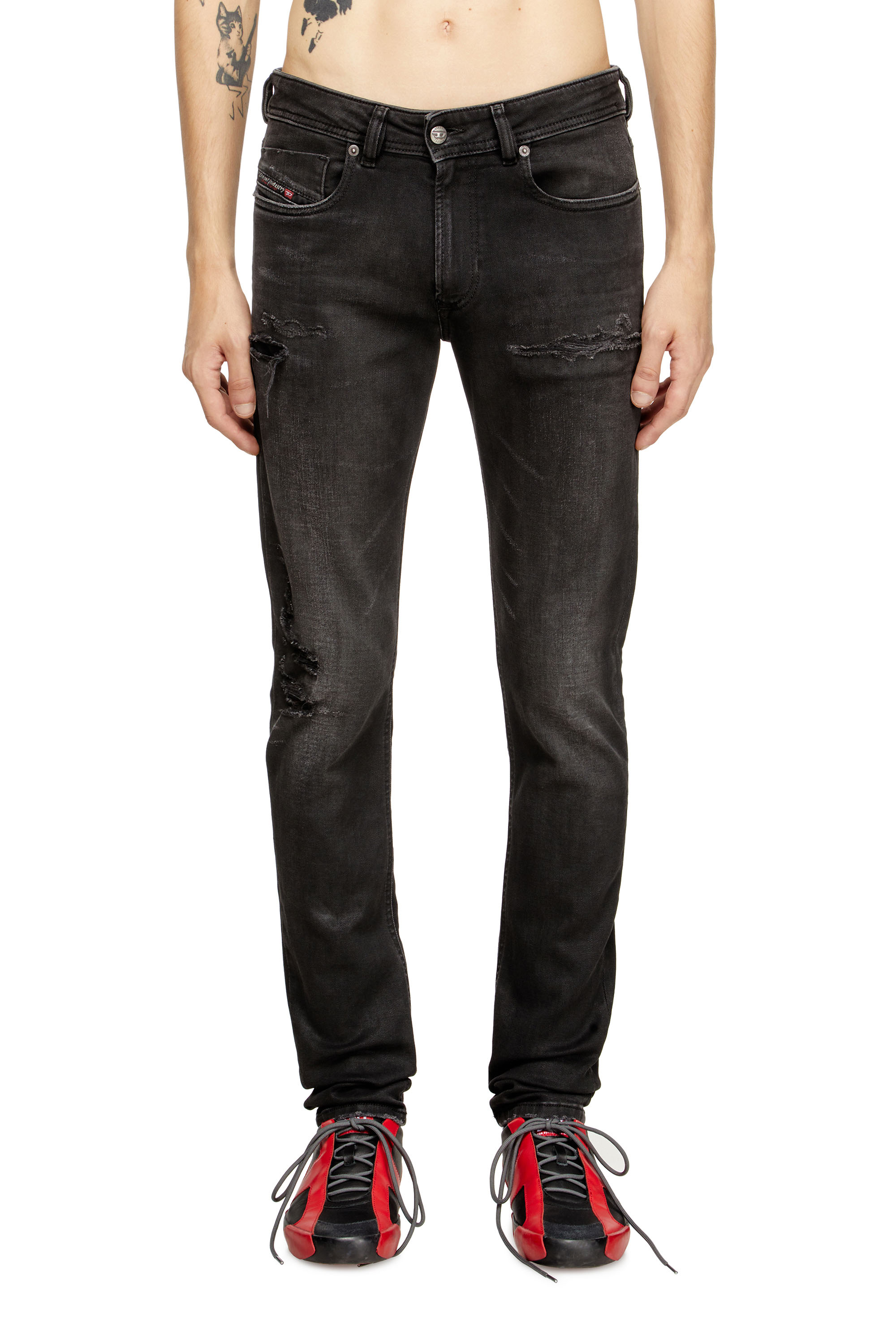 Skinny Jeans 1979 Sleenker 068SG, Black/Dark grey Diesel - Man's Skinny Jeans 1979 Sleenker 068SG, Black/Dark grey - 3