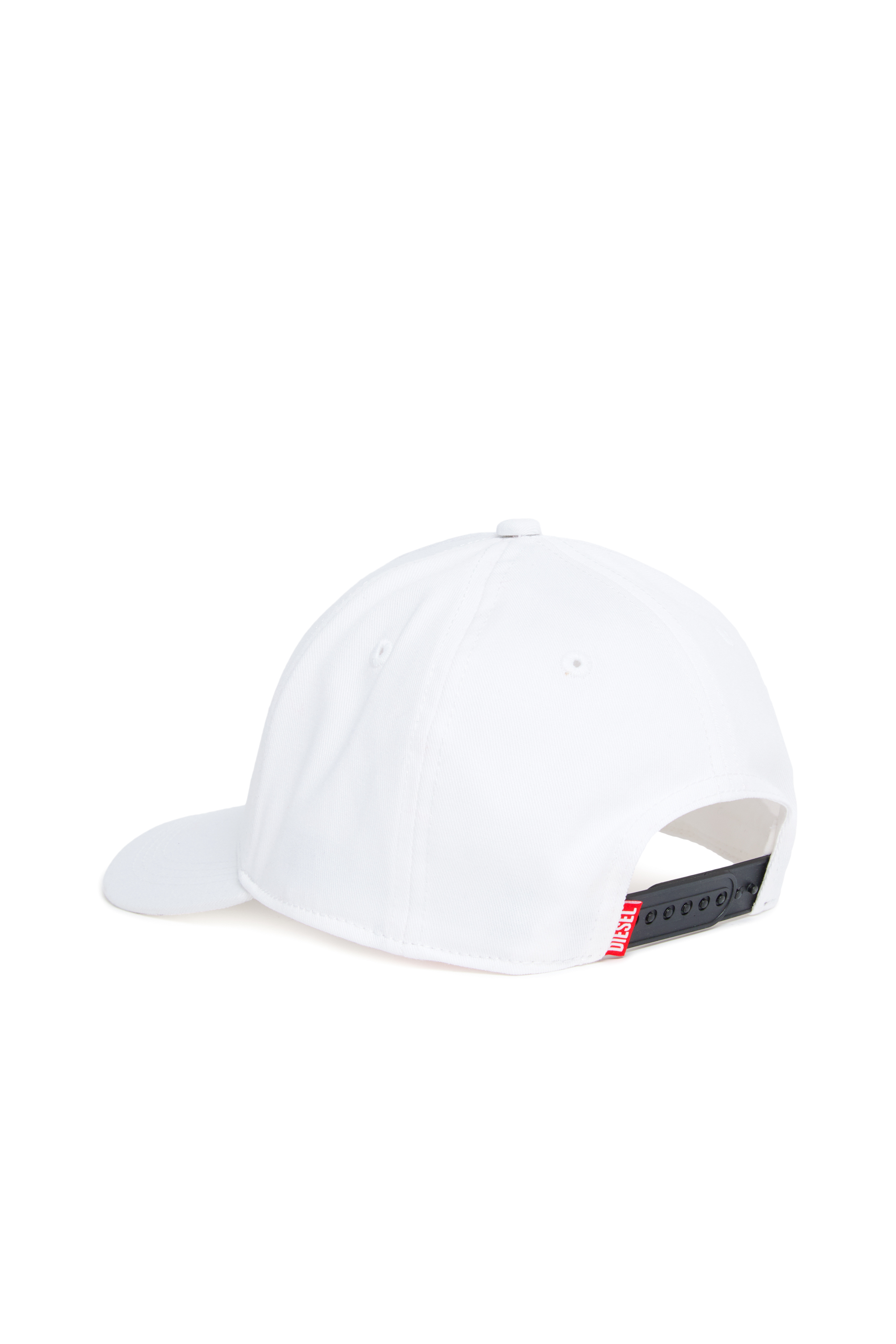 Diesel - FZERIL, Unisex Baseball cap with Earth-print Oval D logo in White - Image 2